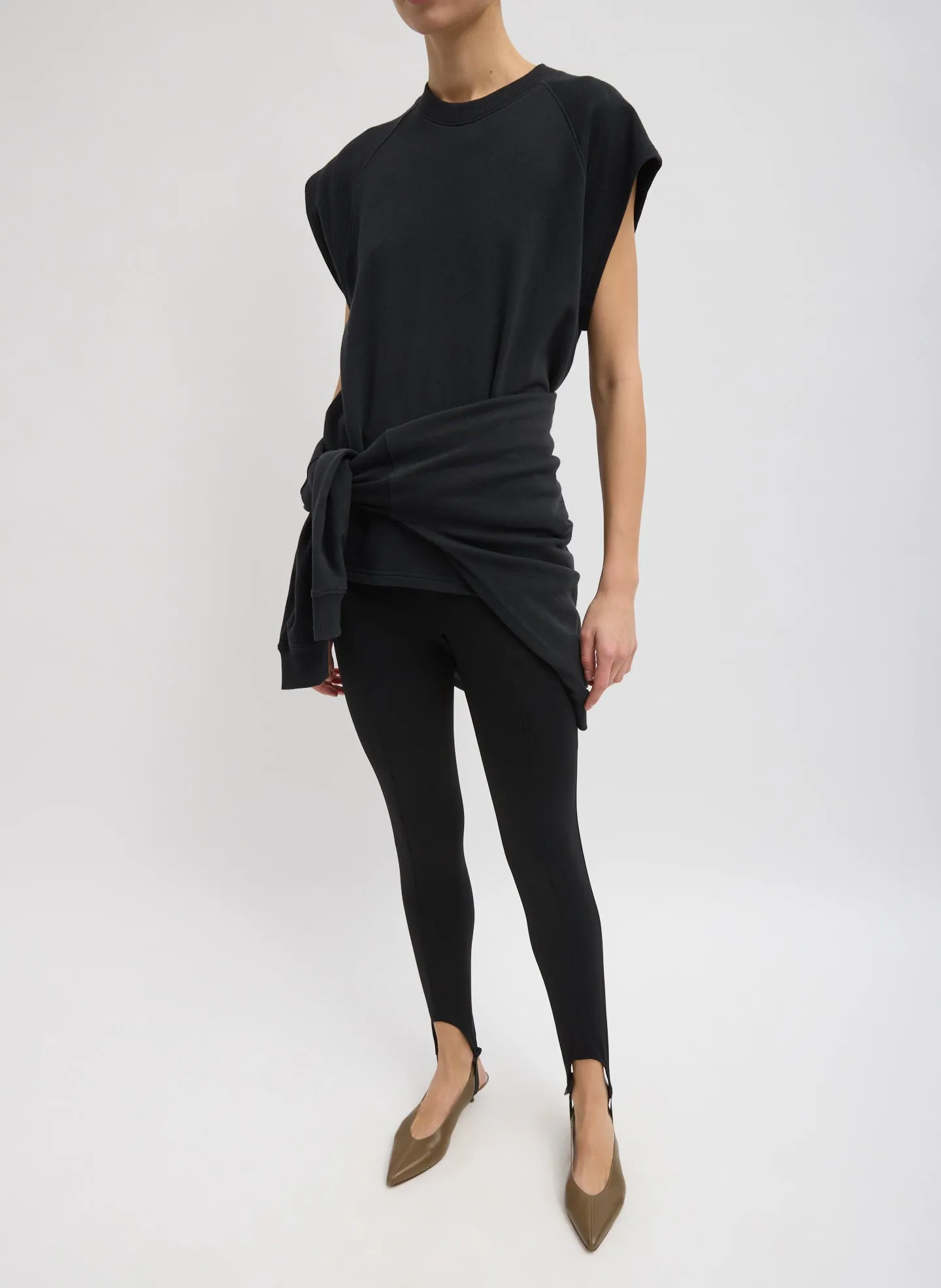 Light Weight Sweatshirting Sleeveless Easy Top sold by Tibi product image thumbnail 5