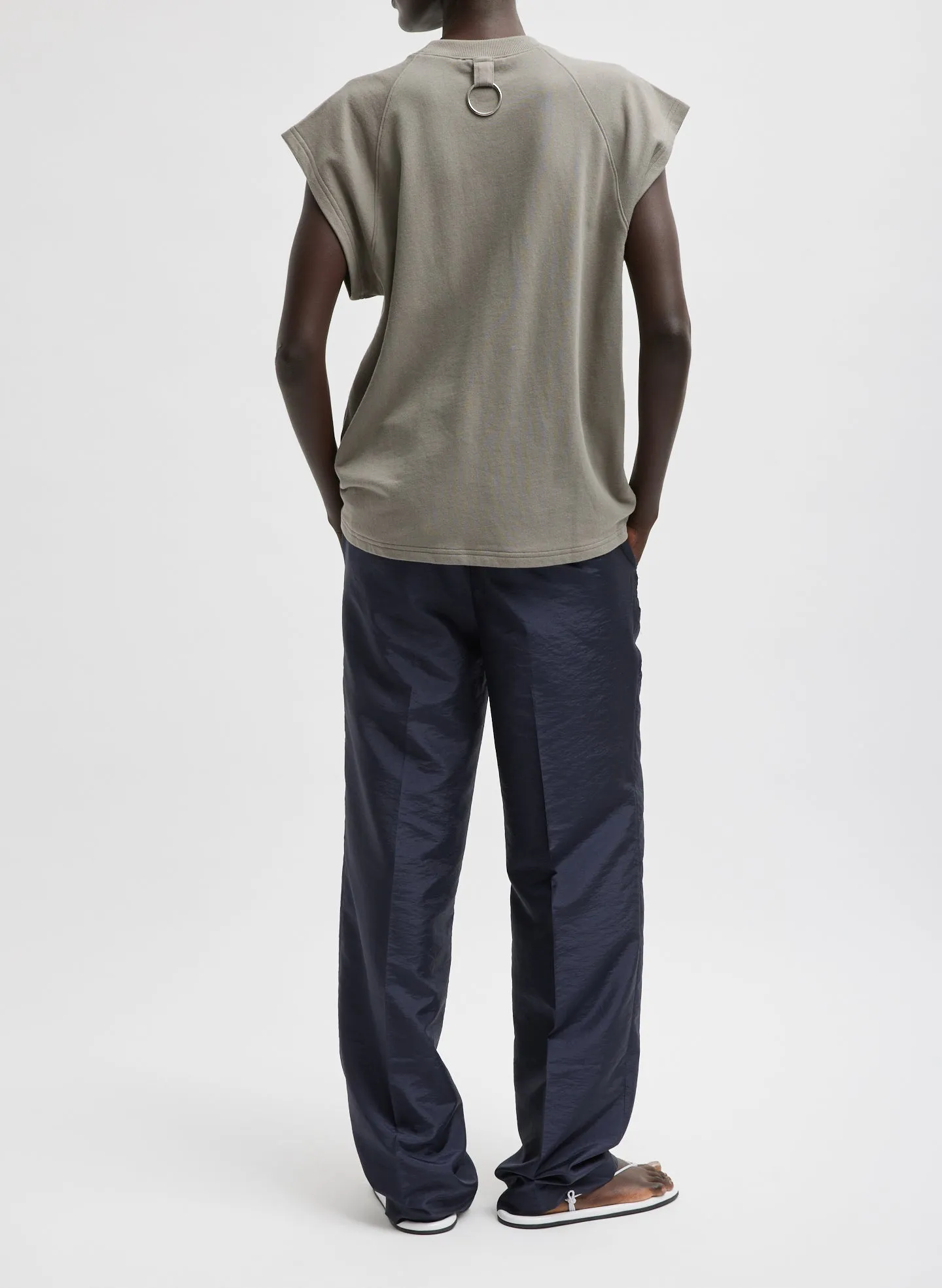 Light Weight Sweatshirting Sleeveless Easy Top sold by Tibi product image thumbnail 5