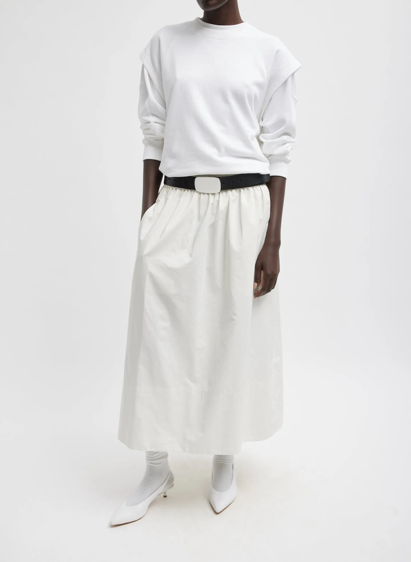 Light Weight Sweatshirting Sleeveless Easy Top sold by Tibi product image thumbnail 4