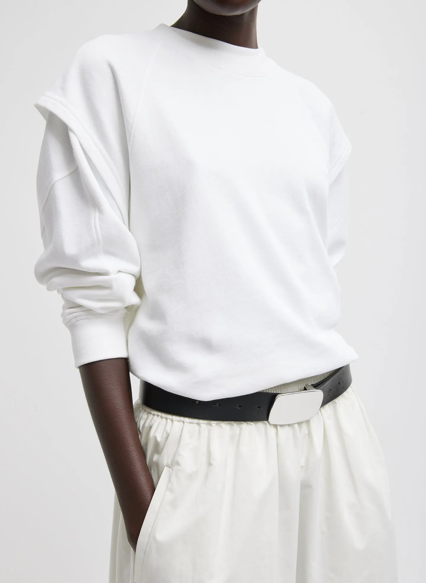 Light Weight Sweatshirting Sleeveless Easy Top sold by Tibi product image thumbnail 3