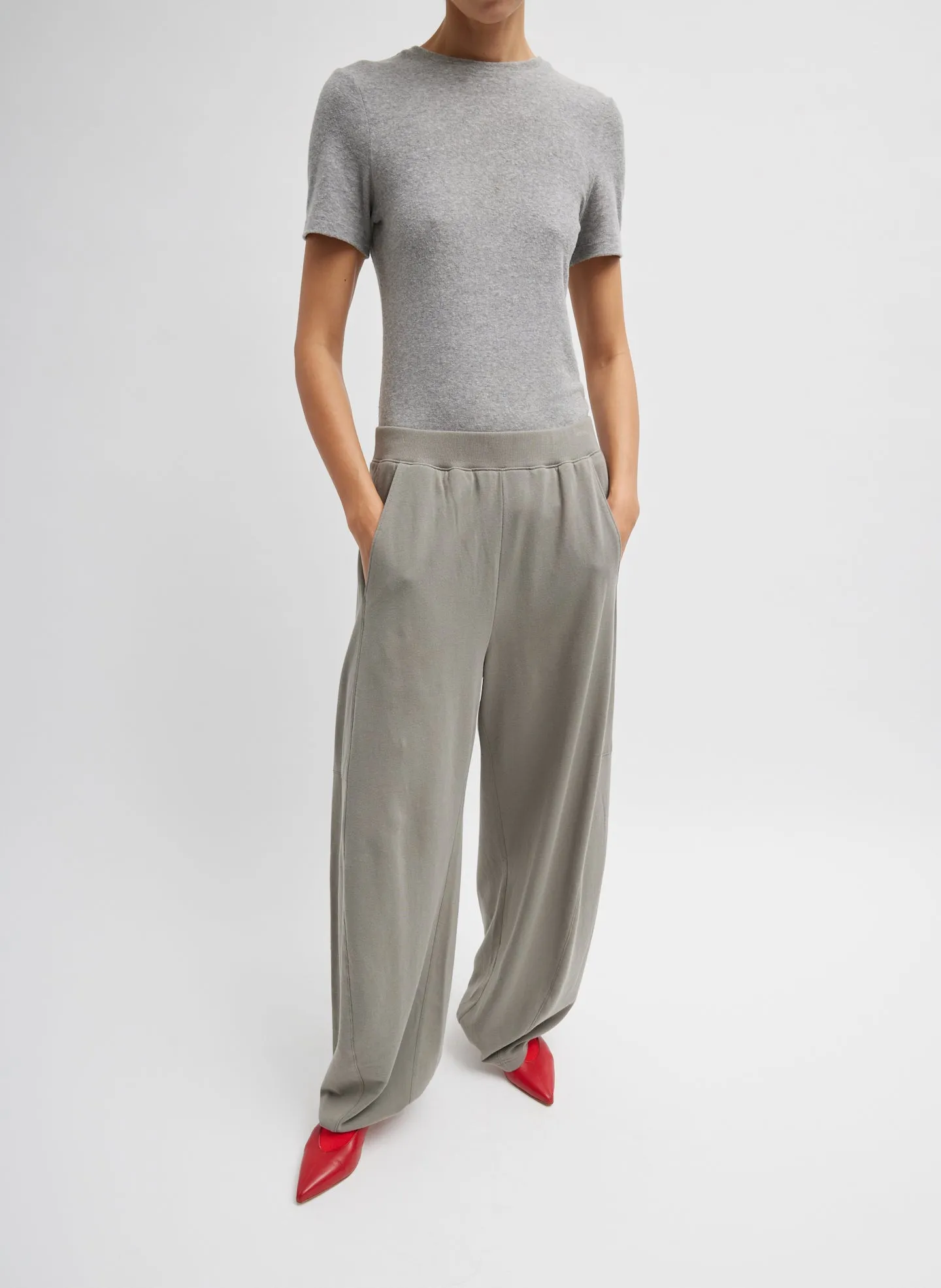 Light Weight Sweatshirting Winslow Pant sold by Tibi product image thumbnail 3