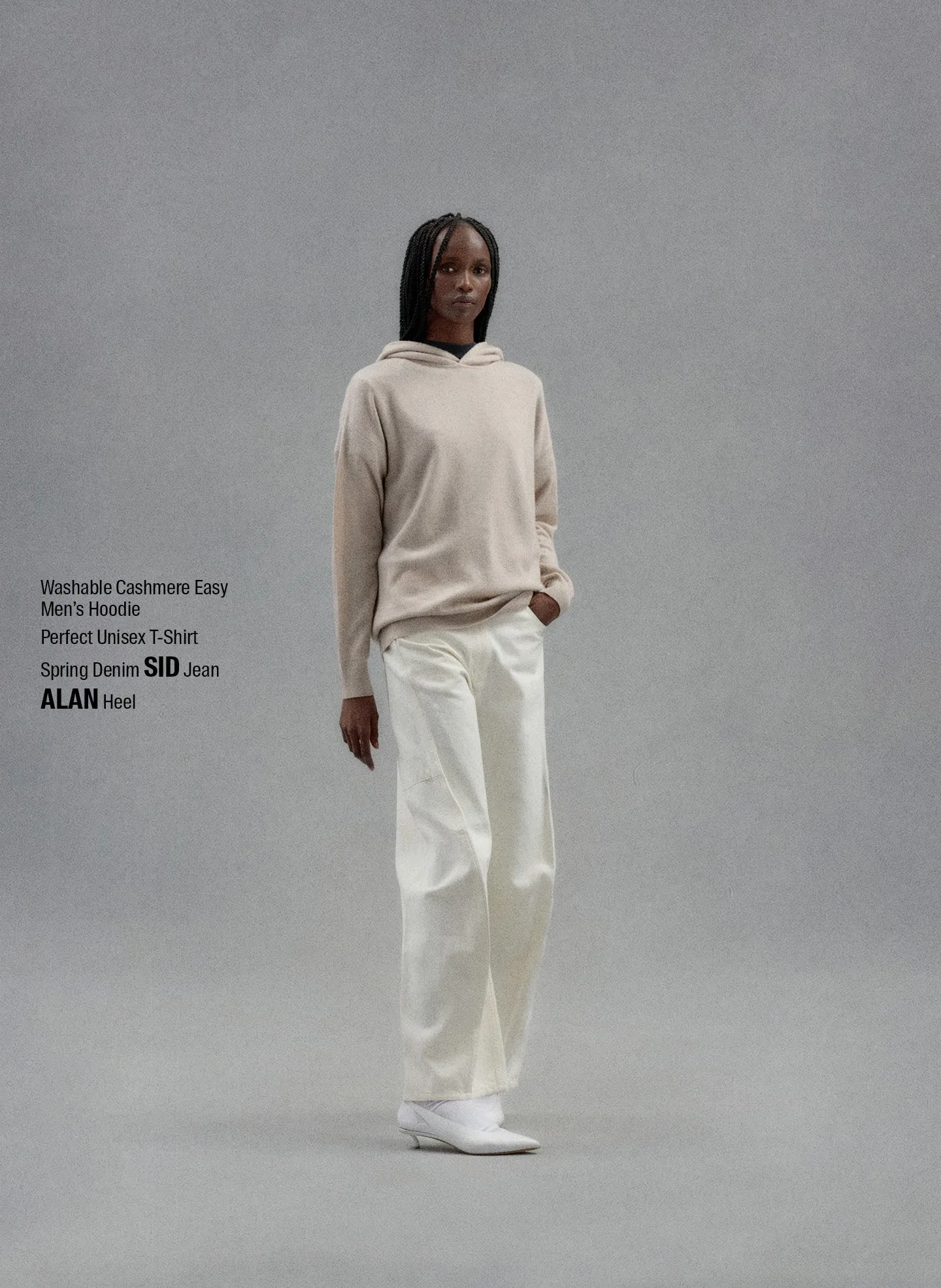 Washable Cashmere Easy Men's Hoodie sold by Tibi product image thumbnail 2