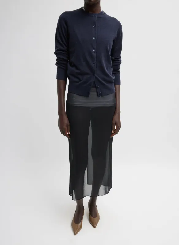 Skinlike Mercerized Wool Shrunken Cardigan sold by Tibi