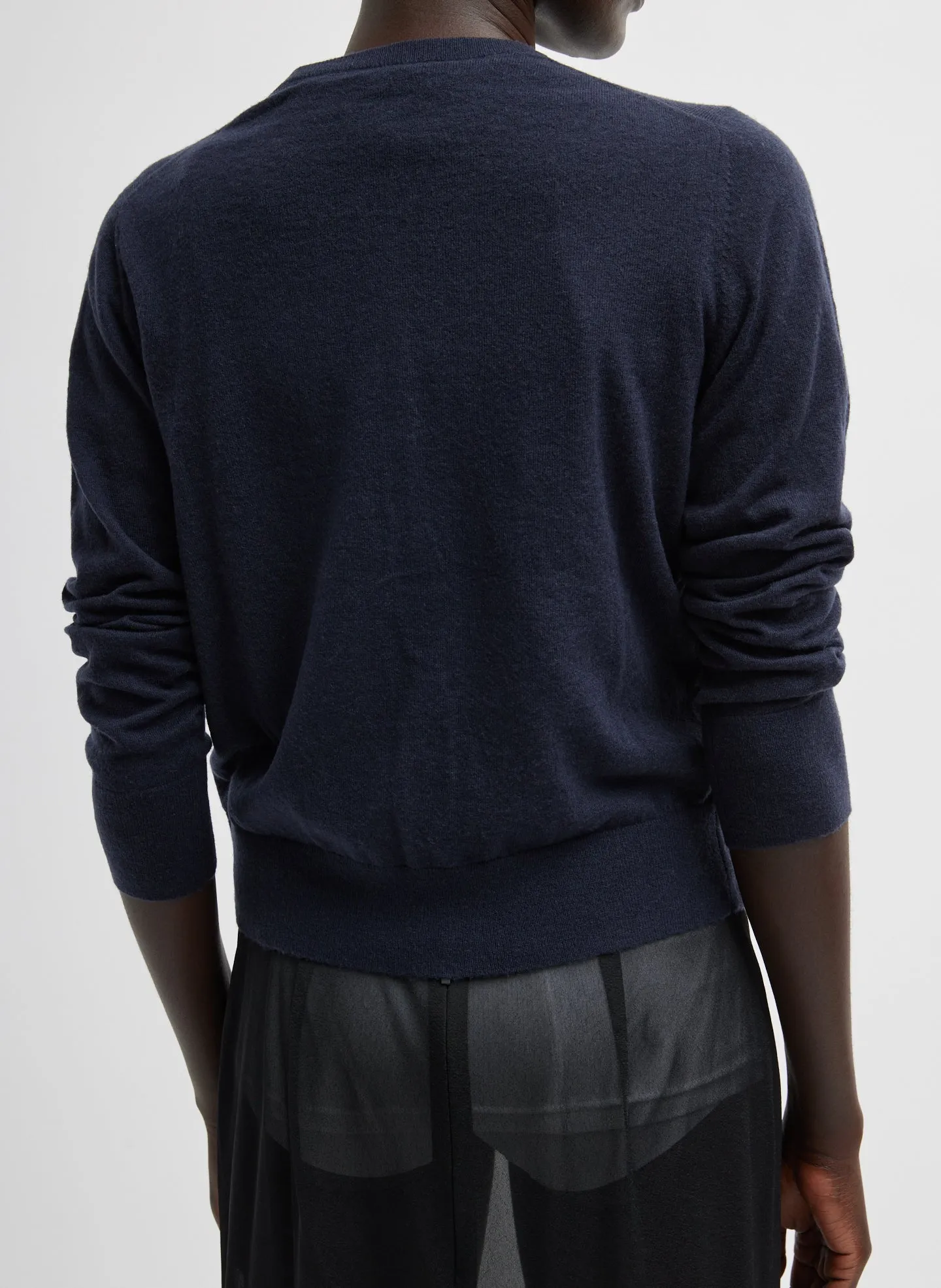 Skinlike Mercerized Wool Shrunken Cardigan sold by Tibi product image thumbnail 3