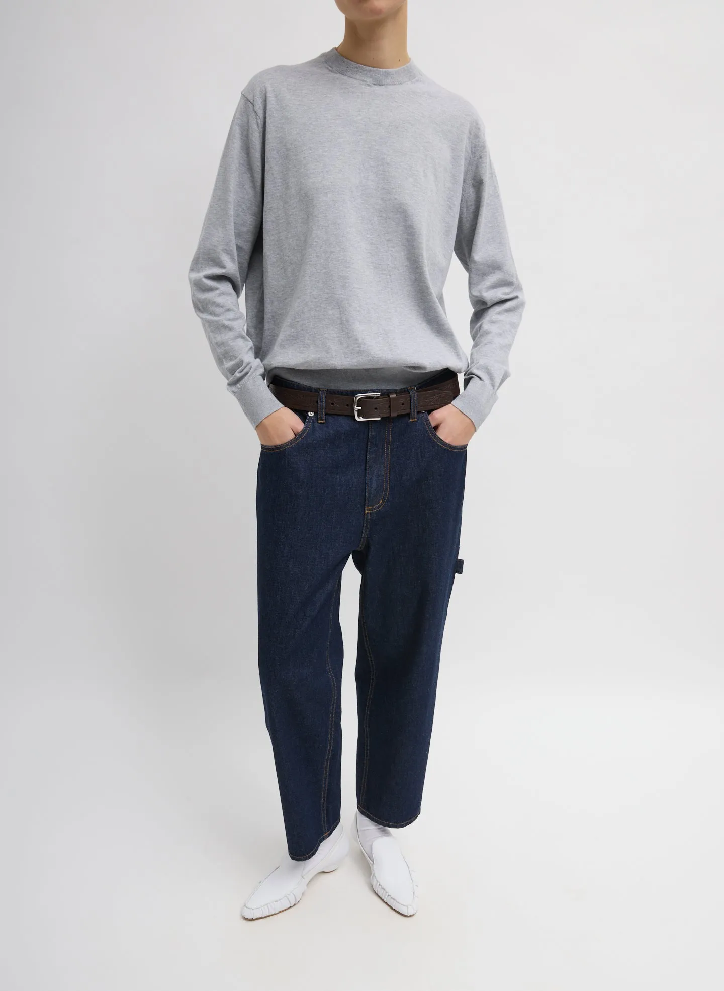 Super Fine Gauge Perfect Men's Pullover sold by Tibi product image thumbnail 4