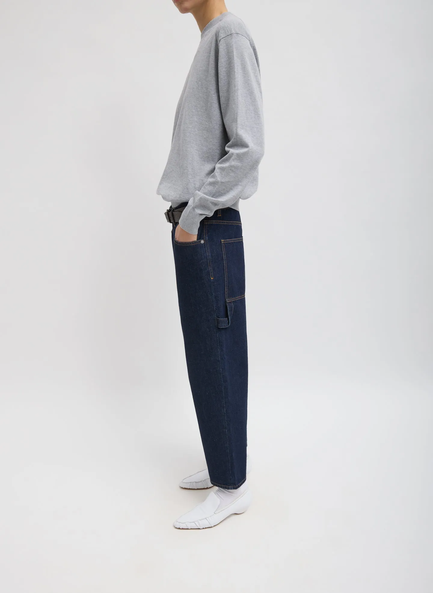 Super Fine Gauge Perfect Men's Pullover sold by Tibi product image thumbnail 5