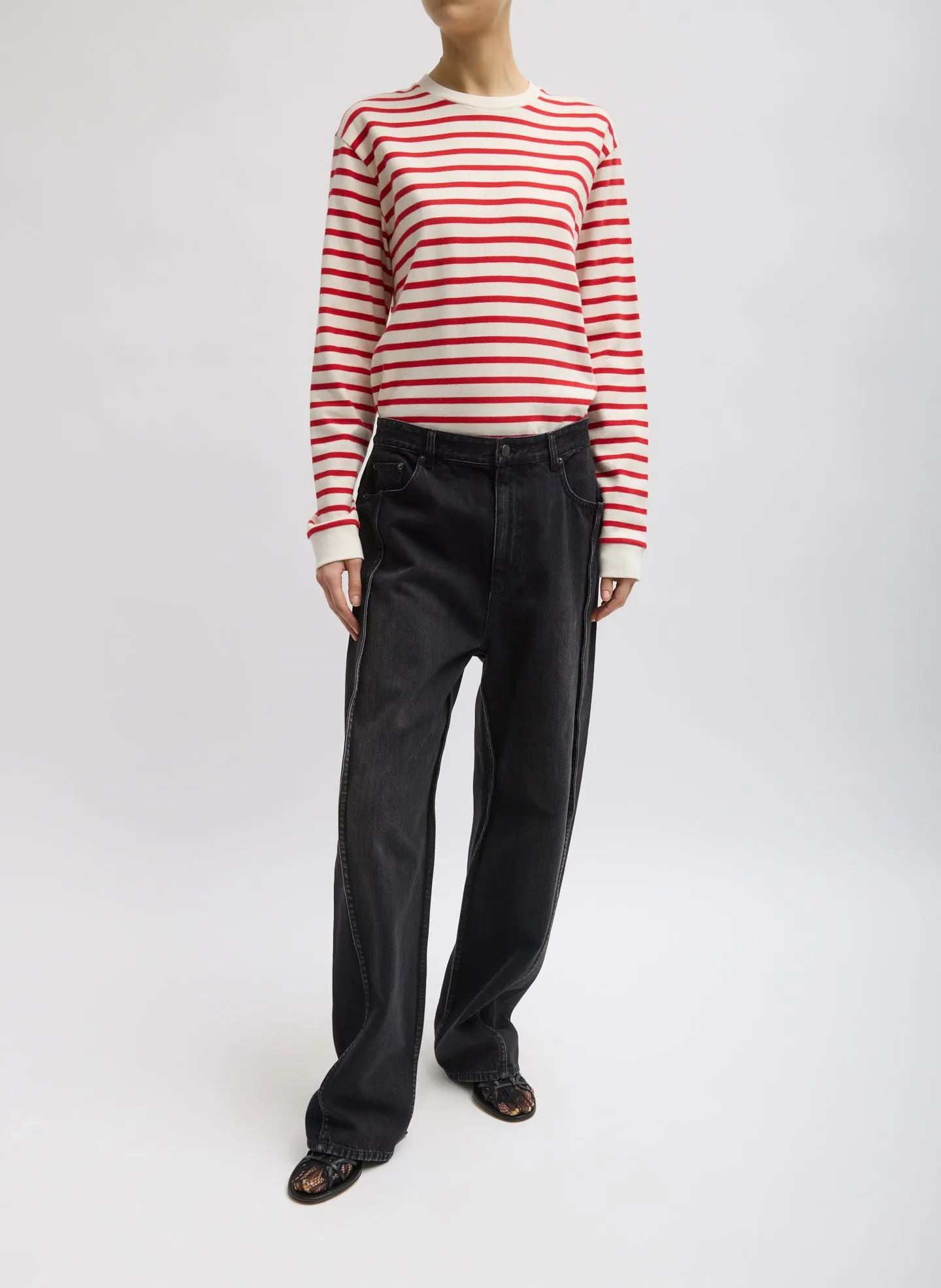 Striped Perfect Unisex Long Sleeve T-Shirt sold by Tibi product image thumbnail 3
