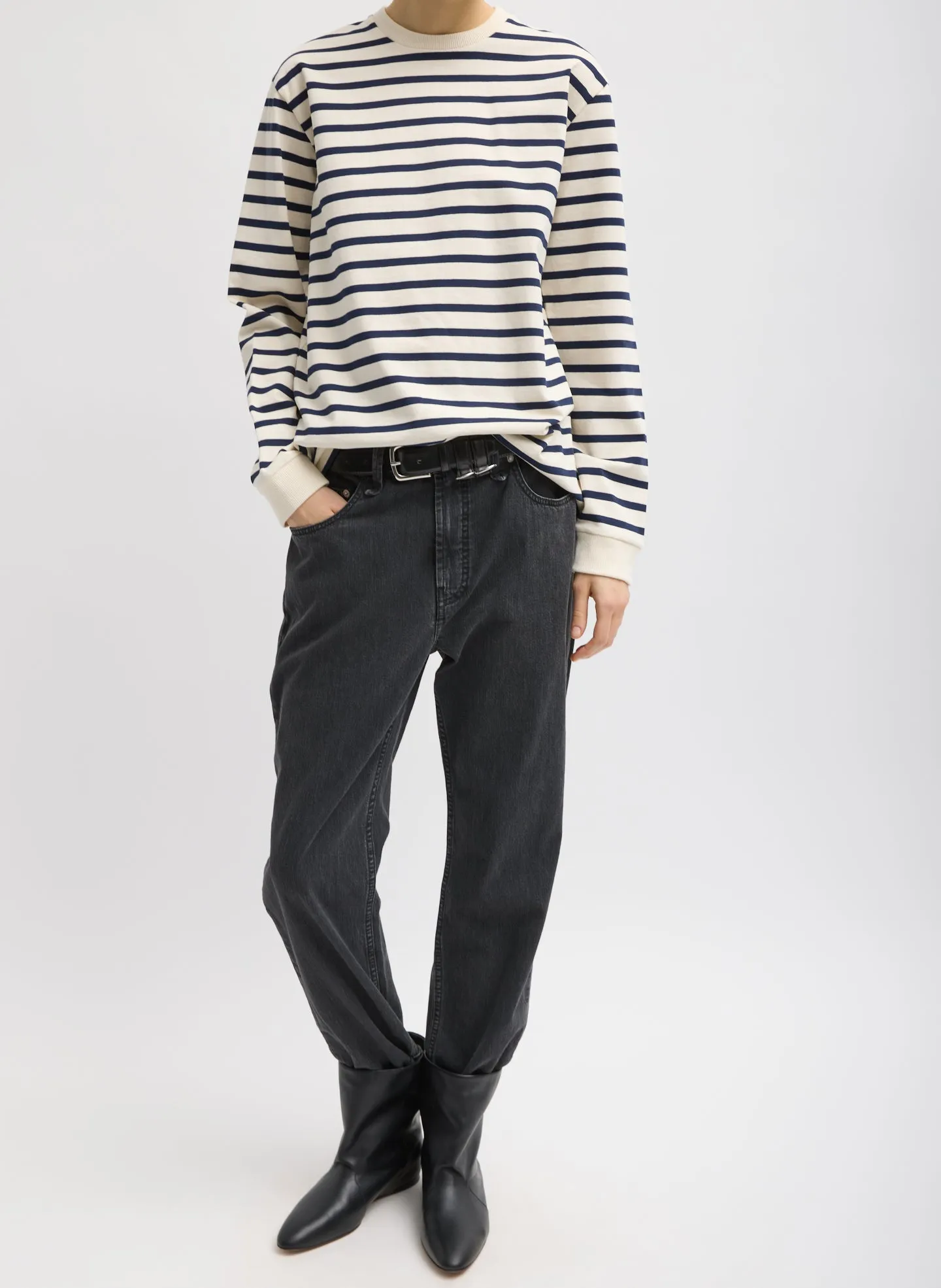 Striped Perfect Unisex Long Sleeve T-Shirt sold by Tibi product image thumbnail 4
