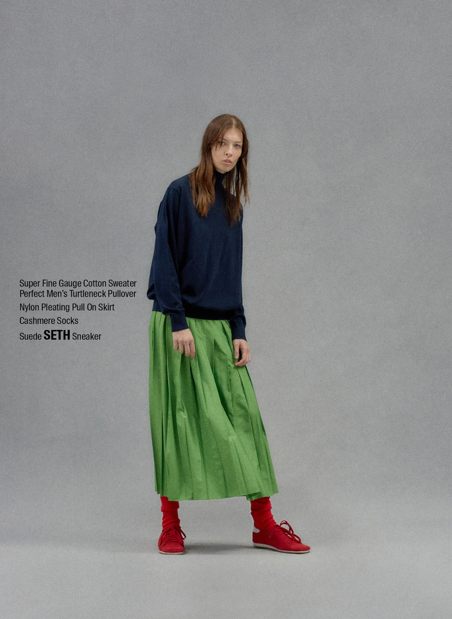 Nylon Pleated Pull On Skirt sold by Tibi product image thumbnail 2