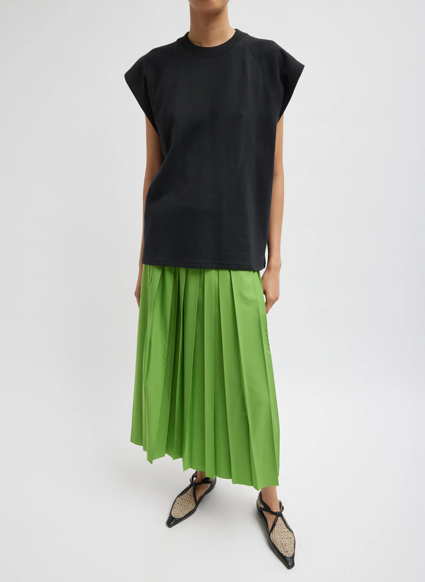 Nylon Pleated Pull On Skirt sold by Tibi product image thumbnail 5