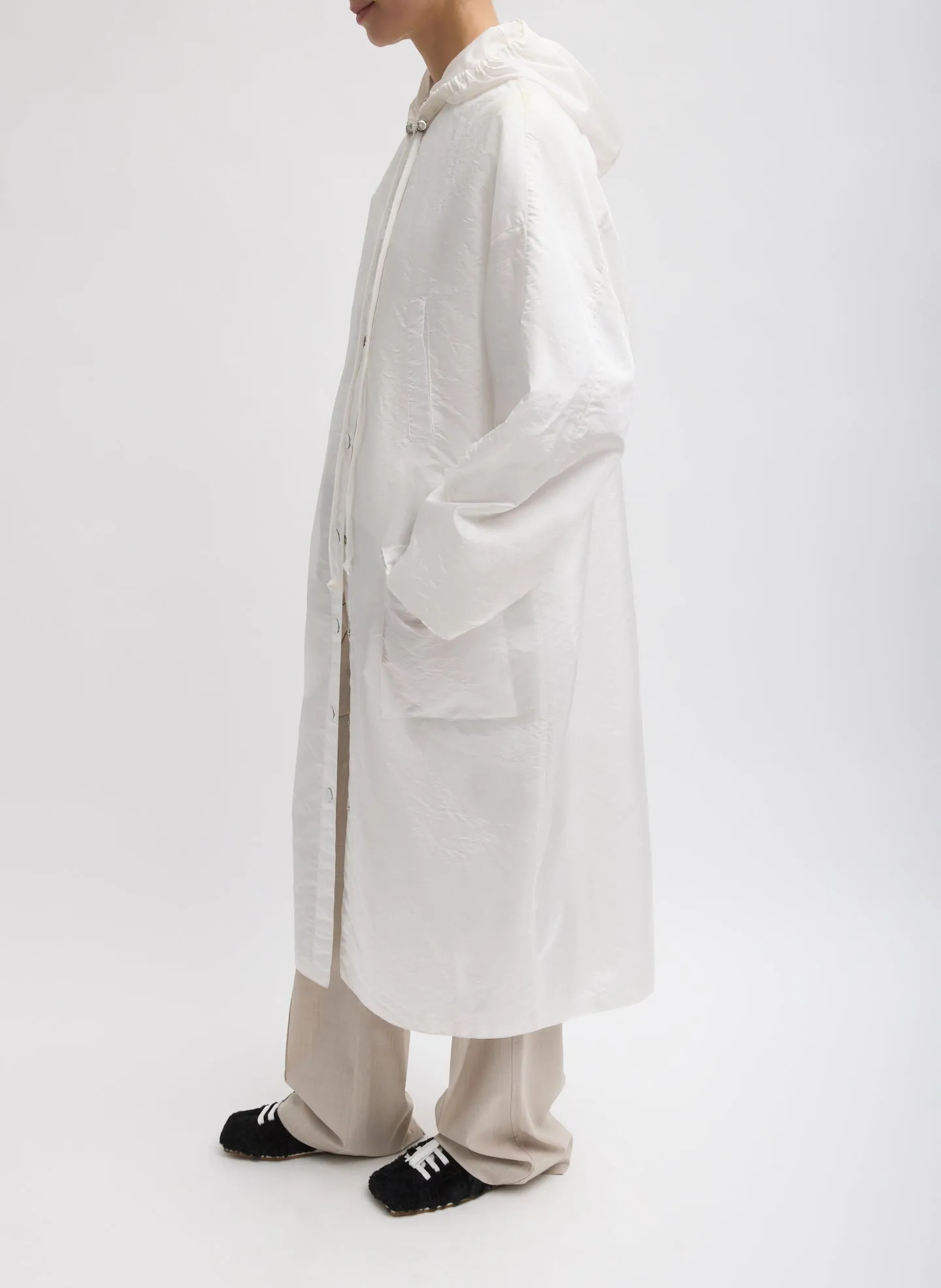 Crispy Nylon Hooded Coat sold by Tibi product image thumbnail 3