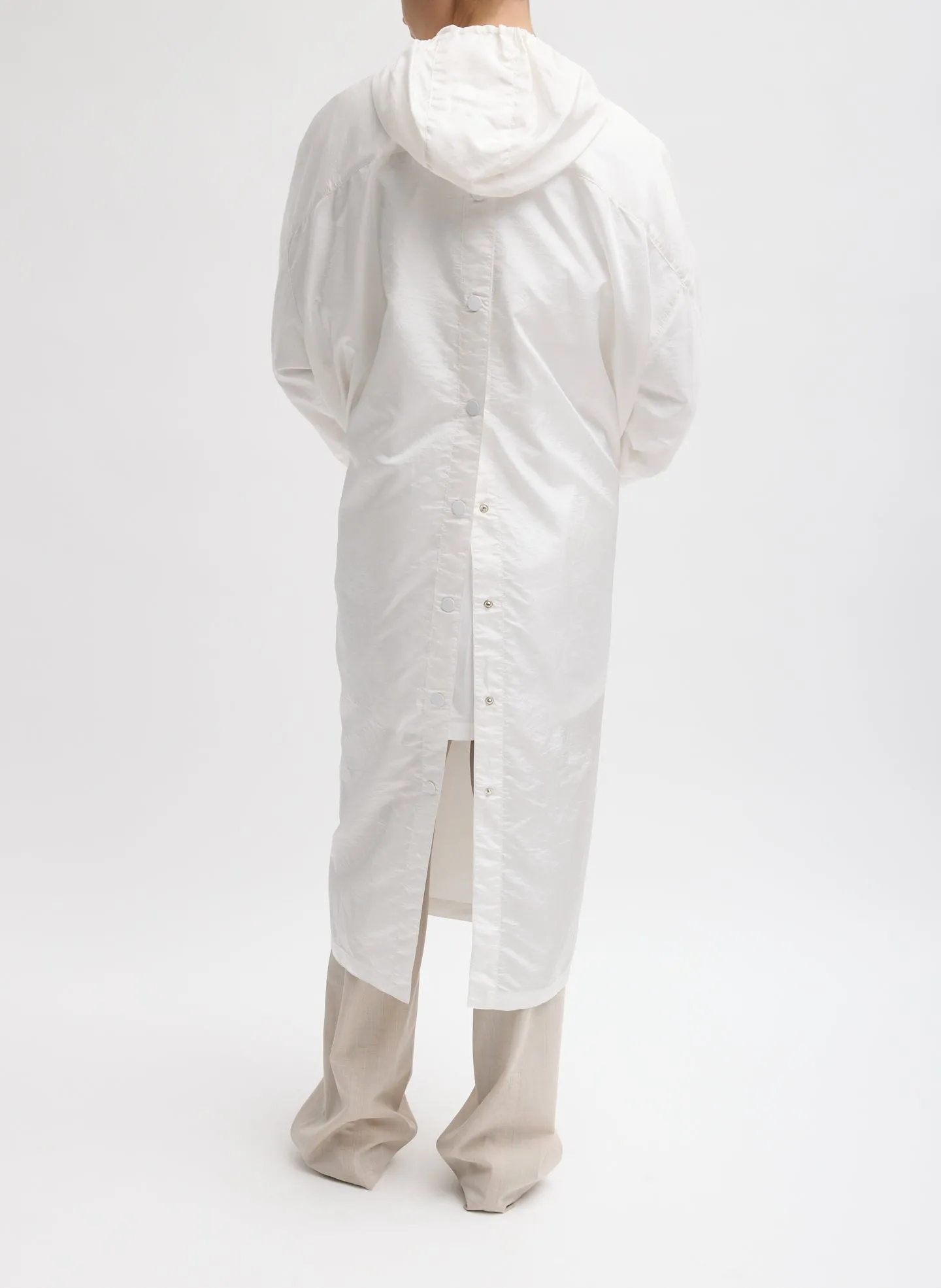 Crispy Nylon Hooded Coat sold by Tibi product image thumbnail 4