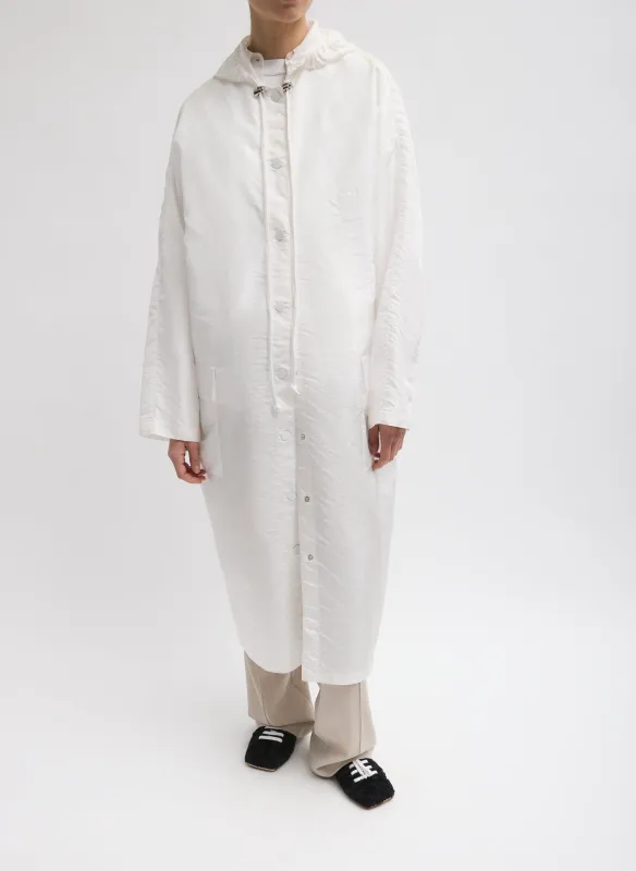 Crispy Nylon Hooded Coat made by Tibi