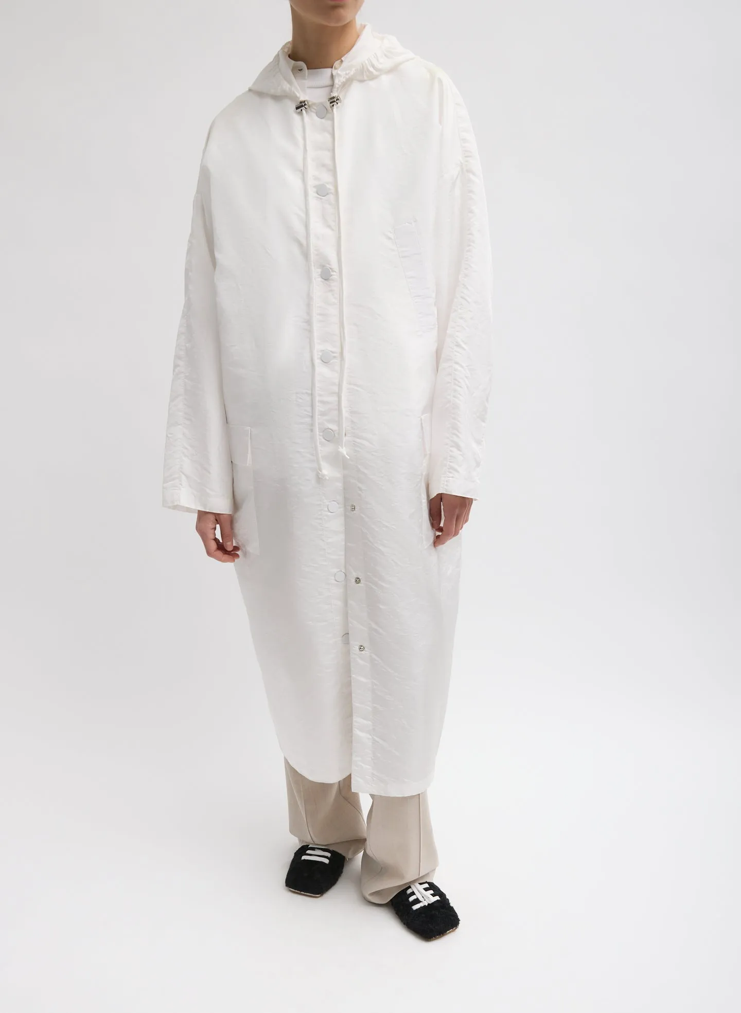 Crispy Nylon Hooded Coat sold by Tibi