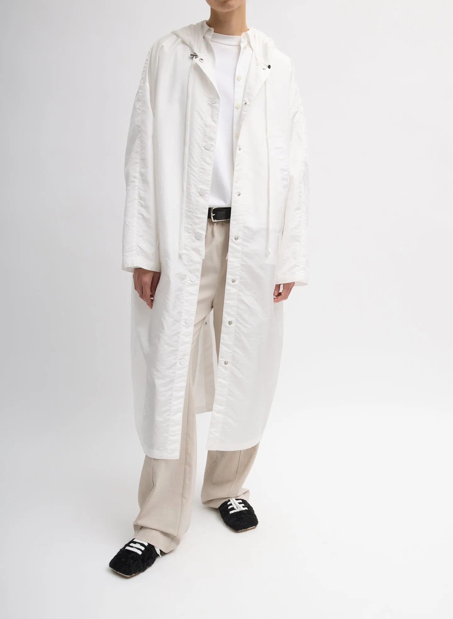 Crispy Nylon Hooded Coat sold by Tibi product image thumbnail 5