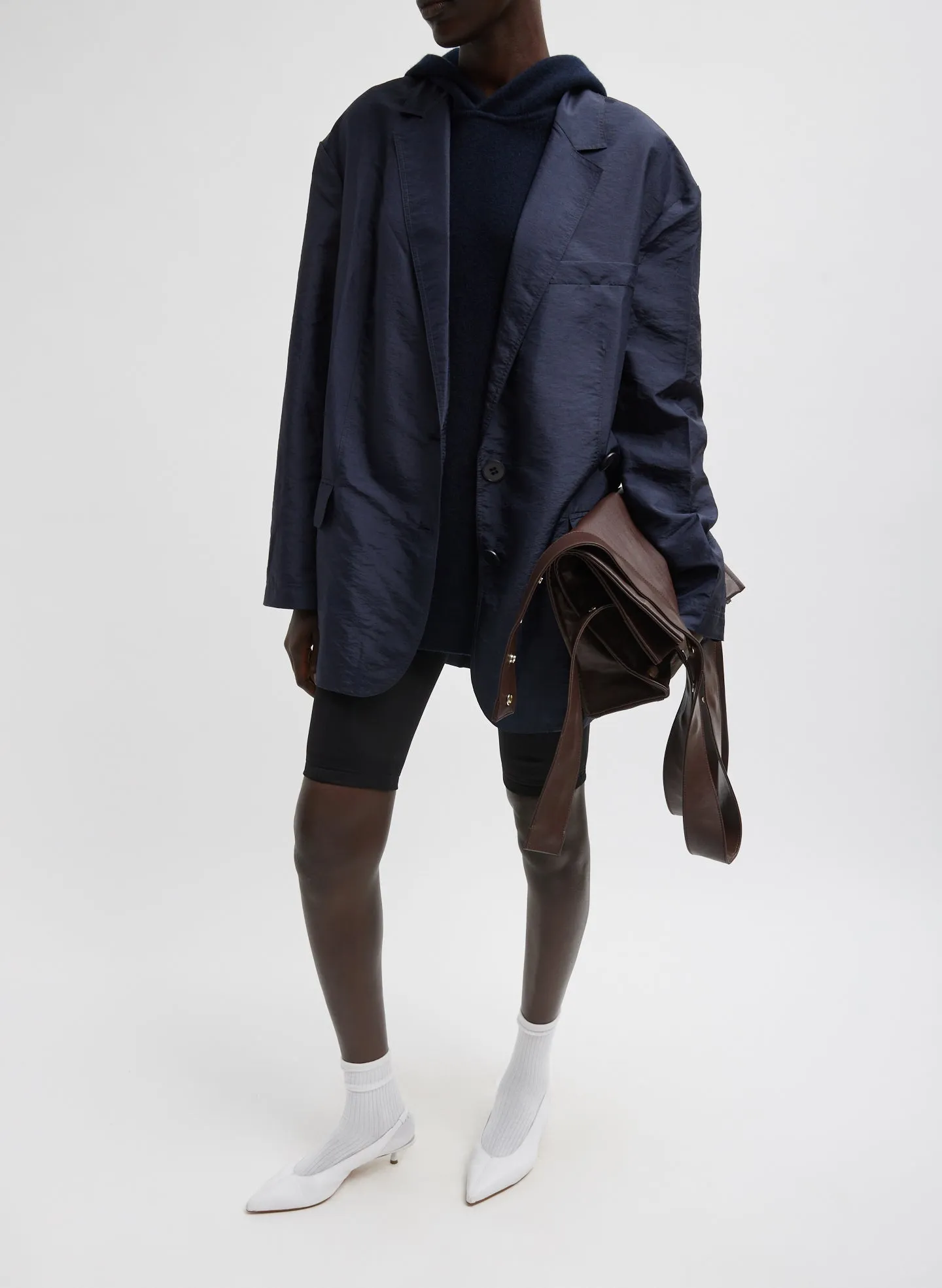 Crispy Nylon Liam Blazer sold by Tibi product image thumbnail 5