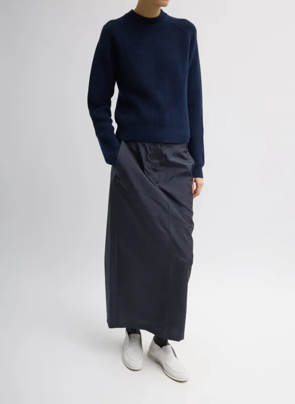 Crispy Nylon Maxi Skirt made by Tibi