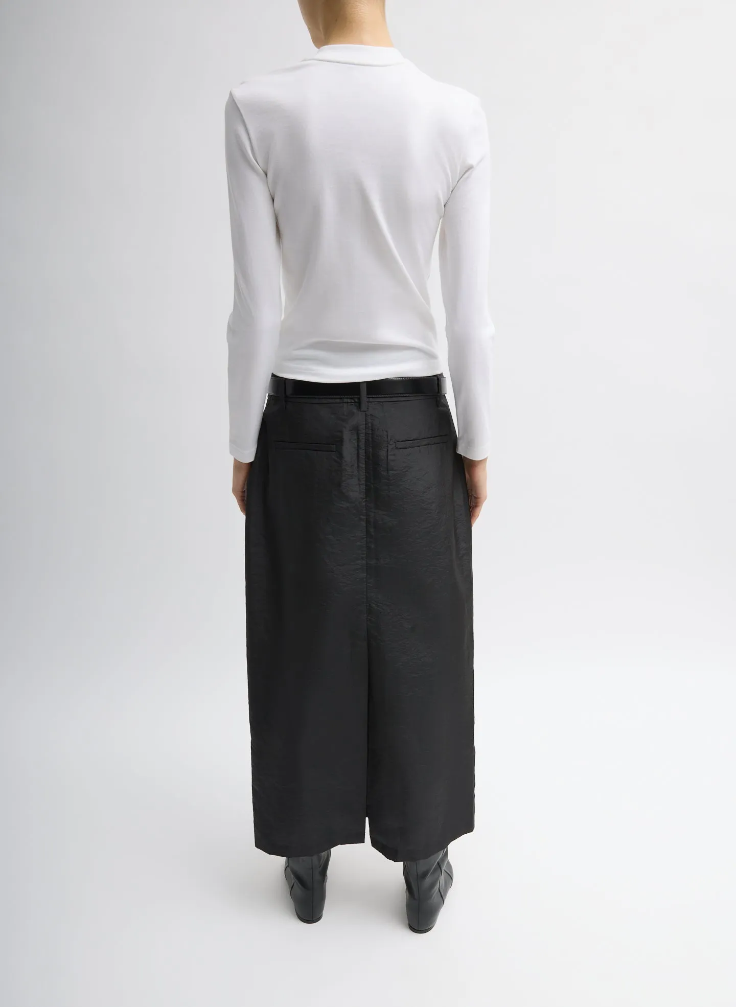 Crispy Nylon Maxi Skirt sold by Tibi product image thumbnail 4