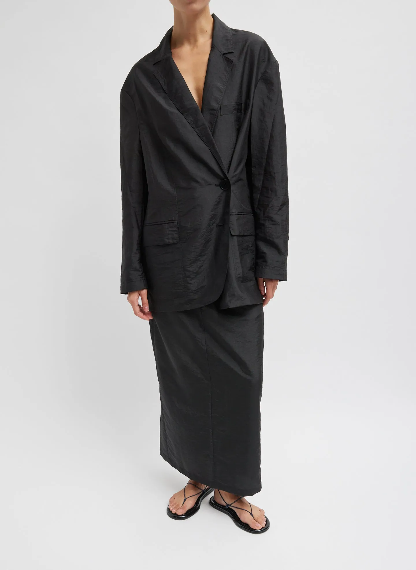 Crispy Nylon Maxi Skirt sold by Tibi product image thumbnail 5