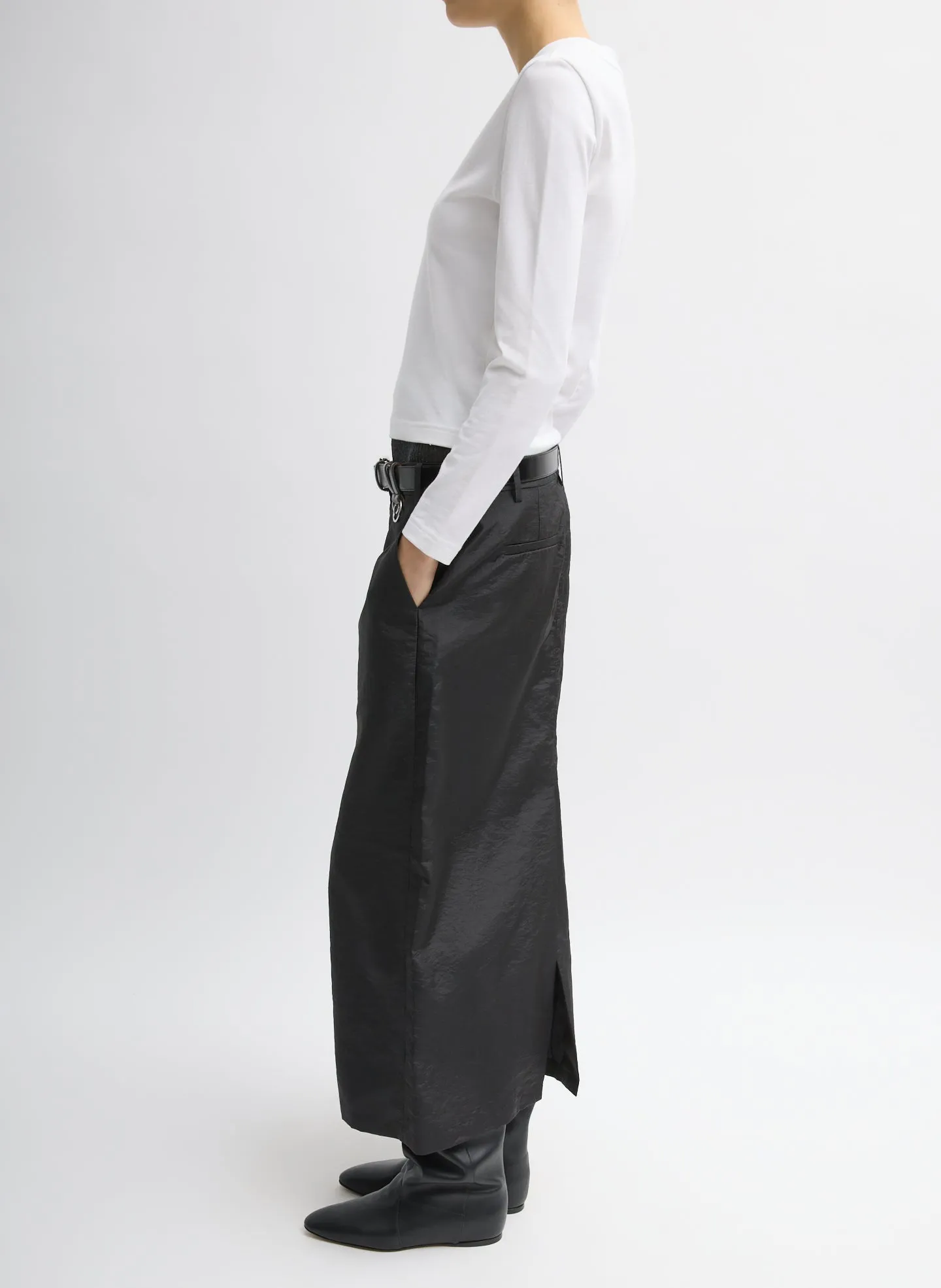 Crispy Nylon Maxi Skirt sold by Tibi product image thumbnail 3