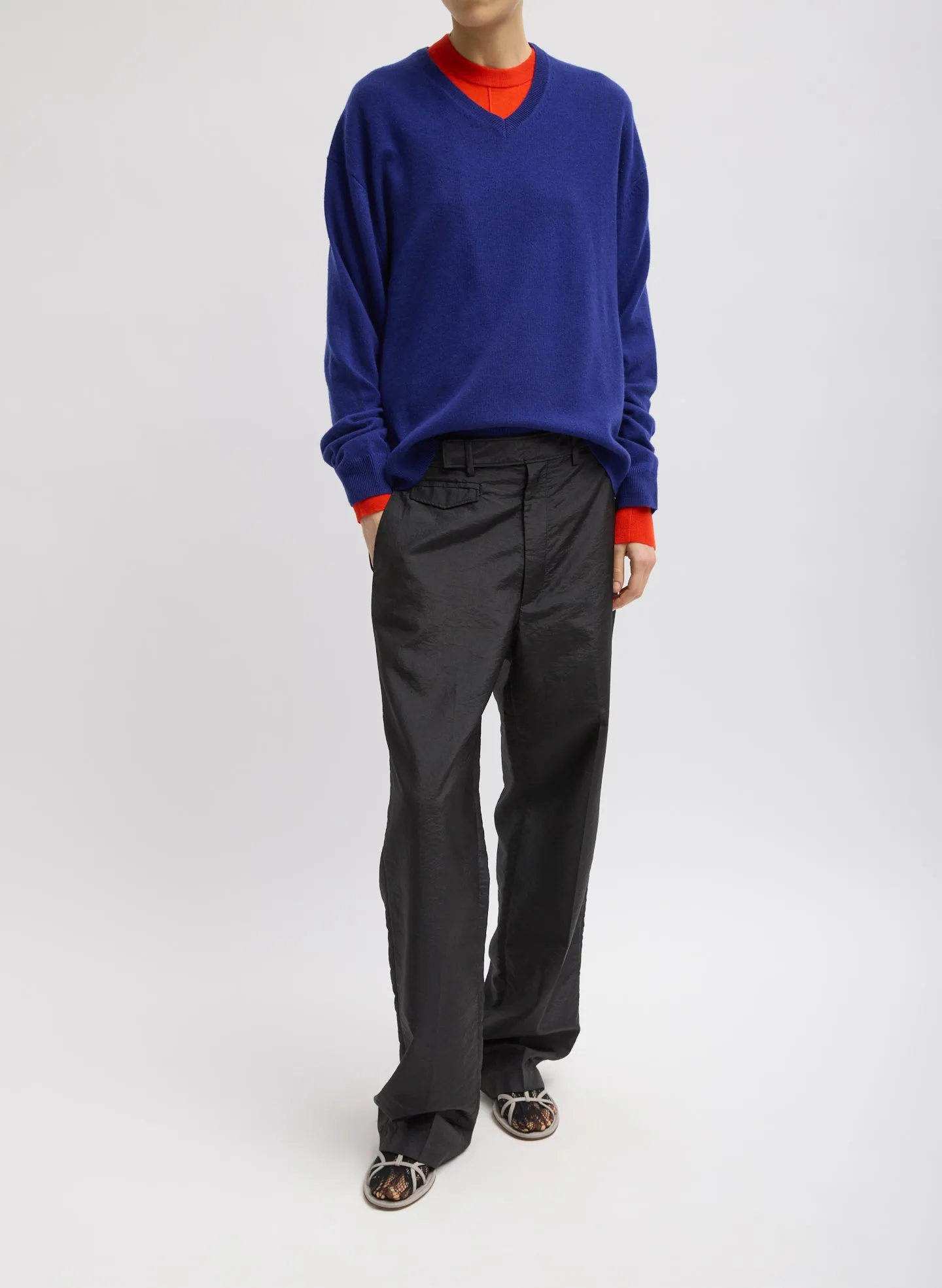 Crispy Nylon Rodney Trouser sold by Tibi