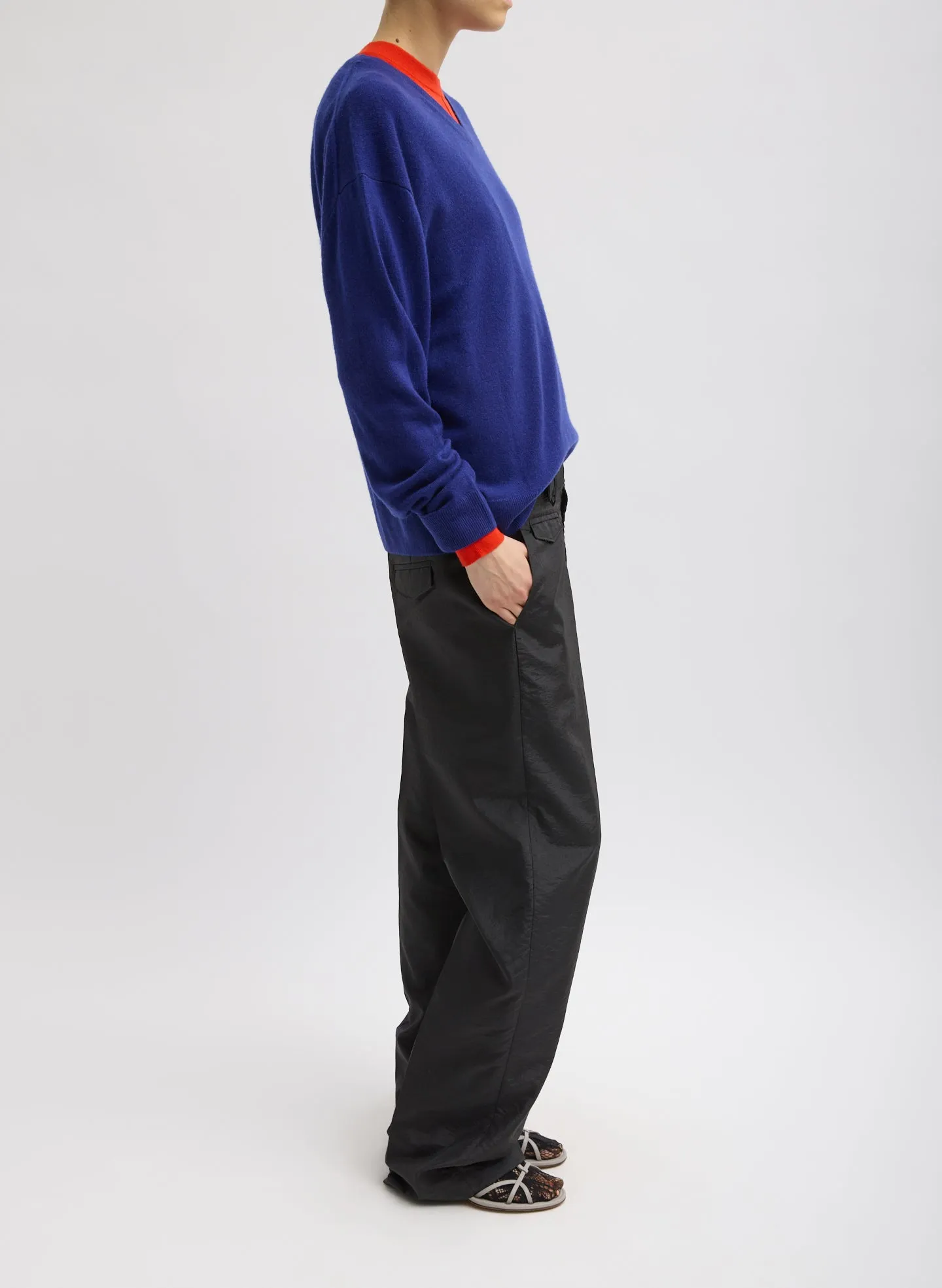 Crispy Nylon Rodney Trouser sold by Tibi product image thumbnail 3