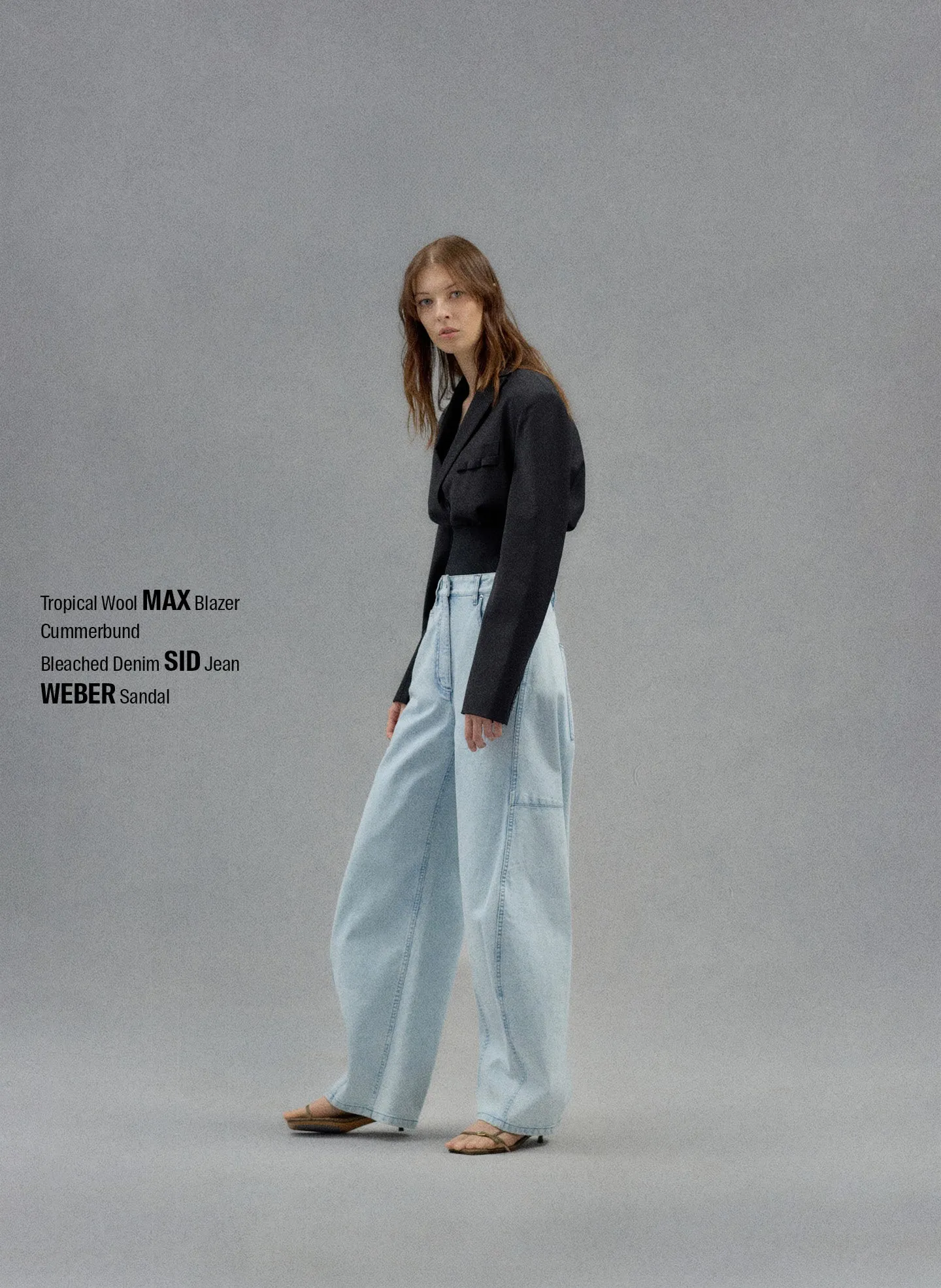 Bleached Denim Sid Jean sold by Tibi product image thumbnail 2