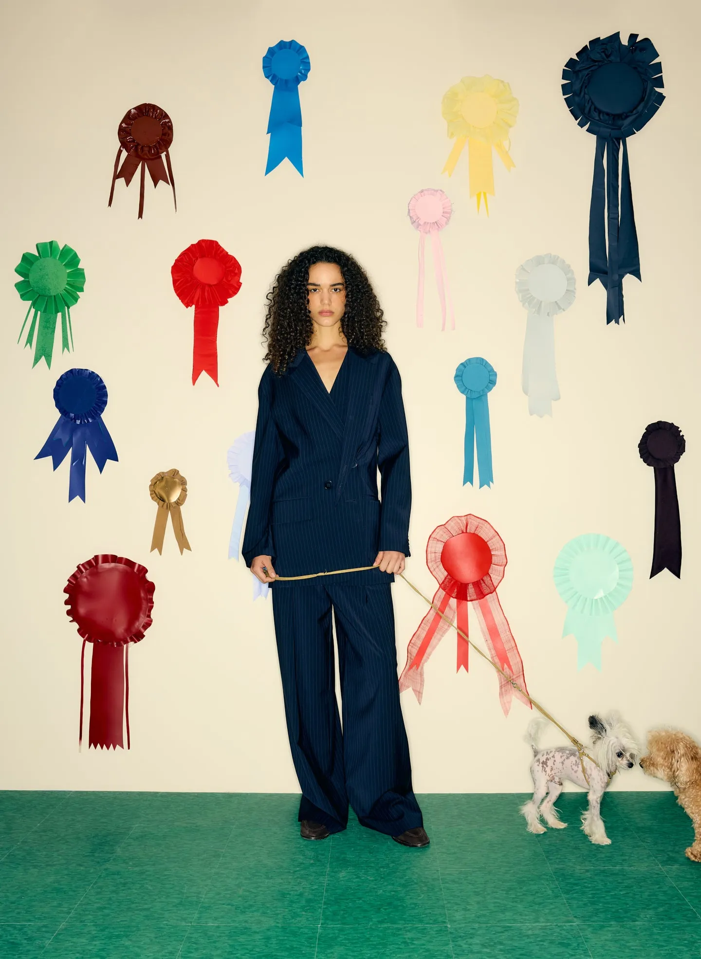 Dominic Pinstripe Stella Pant sold by Tibi product image thumbnail 2