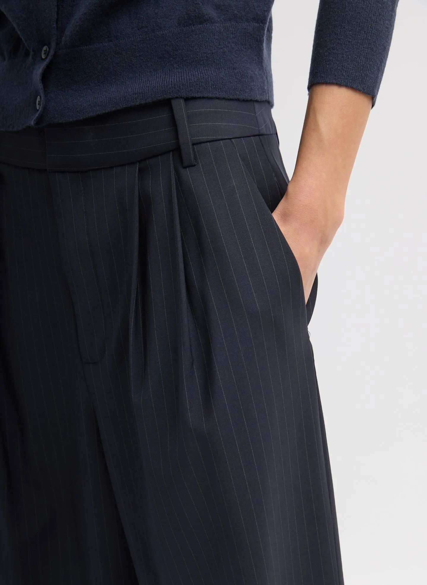 Dominic Pinstripe Stella Pant sold by Tibi product image thumbnail 5