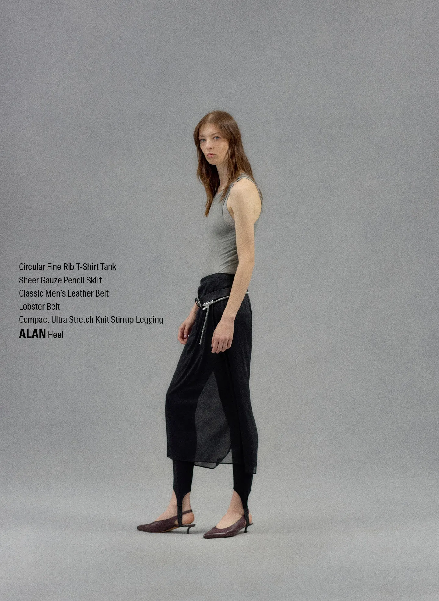 Circular Fine Rib T-Shirt Tank sold by Tibi product image thumbnail 2