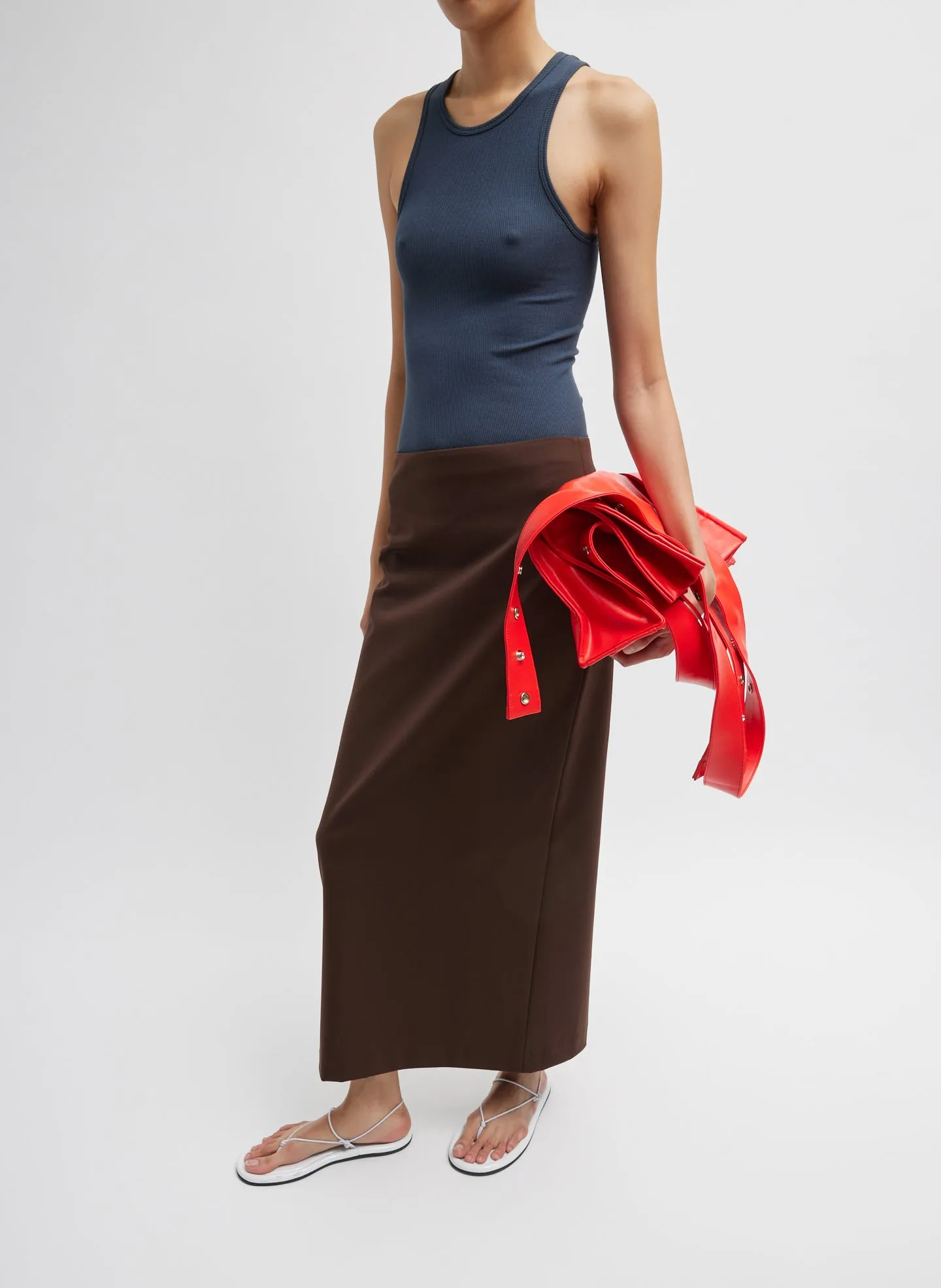 Circular Fine Rib T-Shirt Tank sold by Tibi product image thumbnail 5