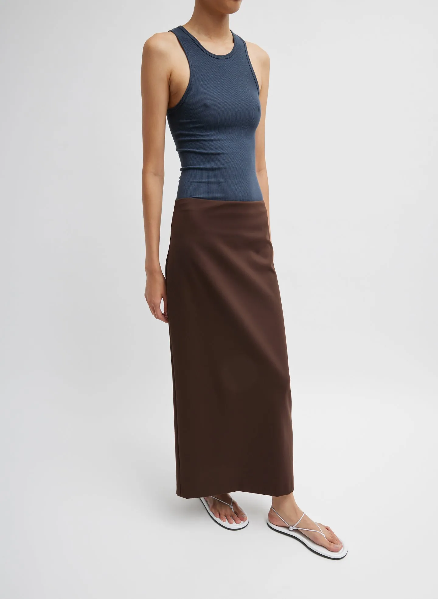 Circular Fine Rib T-Shirt Tank sold by Tibi