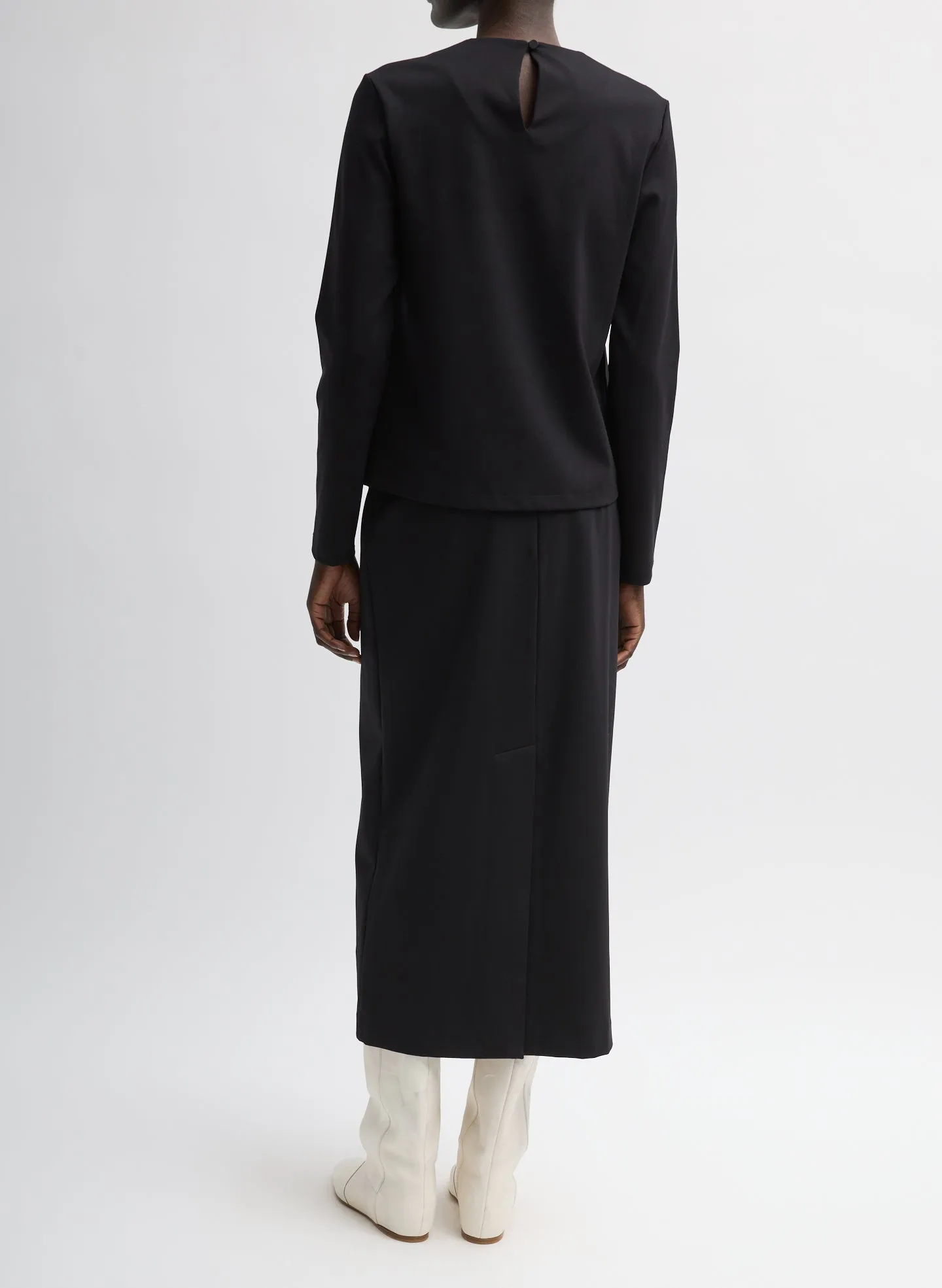 Compact Ultra Stretch Knit Pencil Skirt sold by Tibi product image thumbnail 3