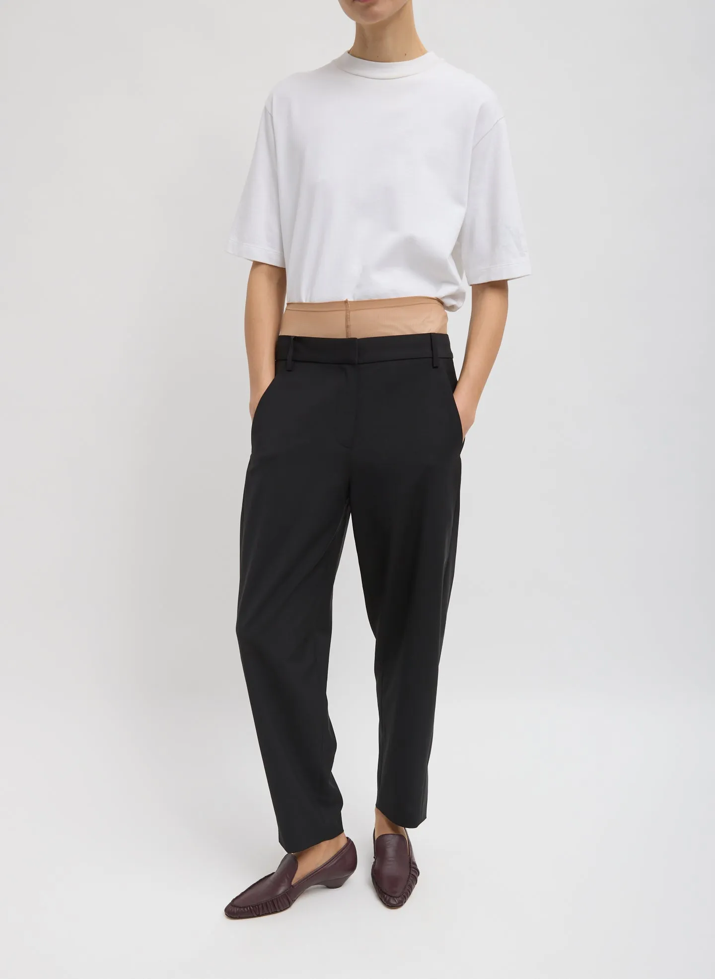 Tropical Wool Reese Sculpted Trouser sold by Tibi product image thumbnail 5