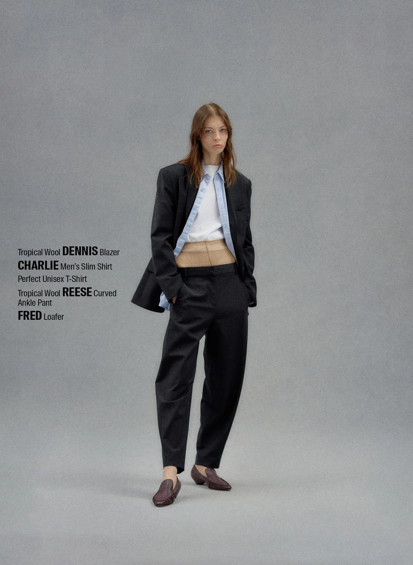 Tropical Wool Reese Sculpted Trouser sold by Tibi product image thumbnail 2