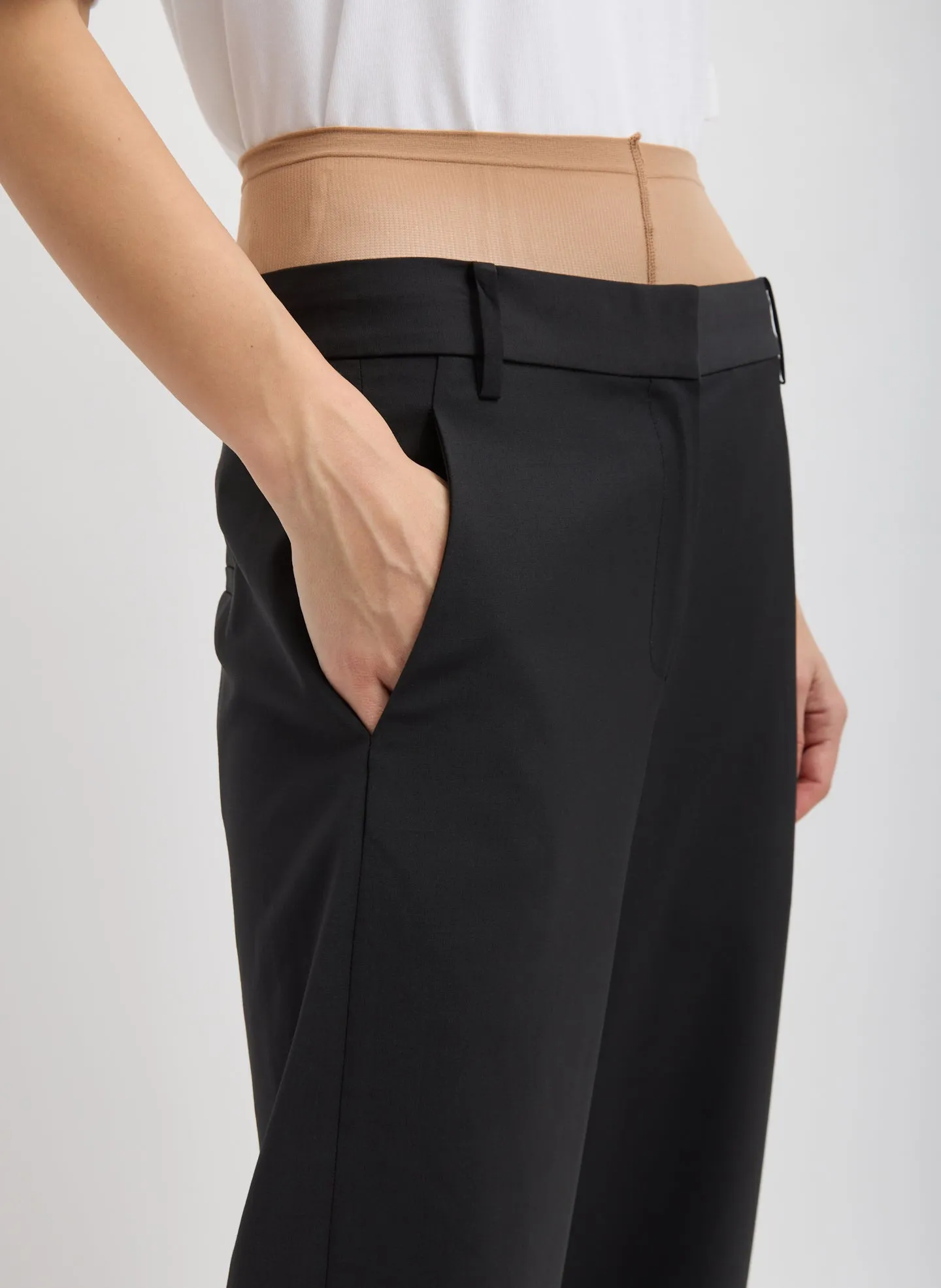 Tropical Wool Reese Sculpted Trouser sold by Tibi product image thumbnail 3