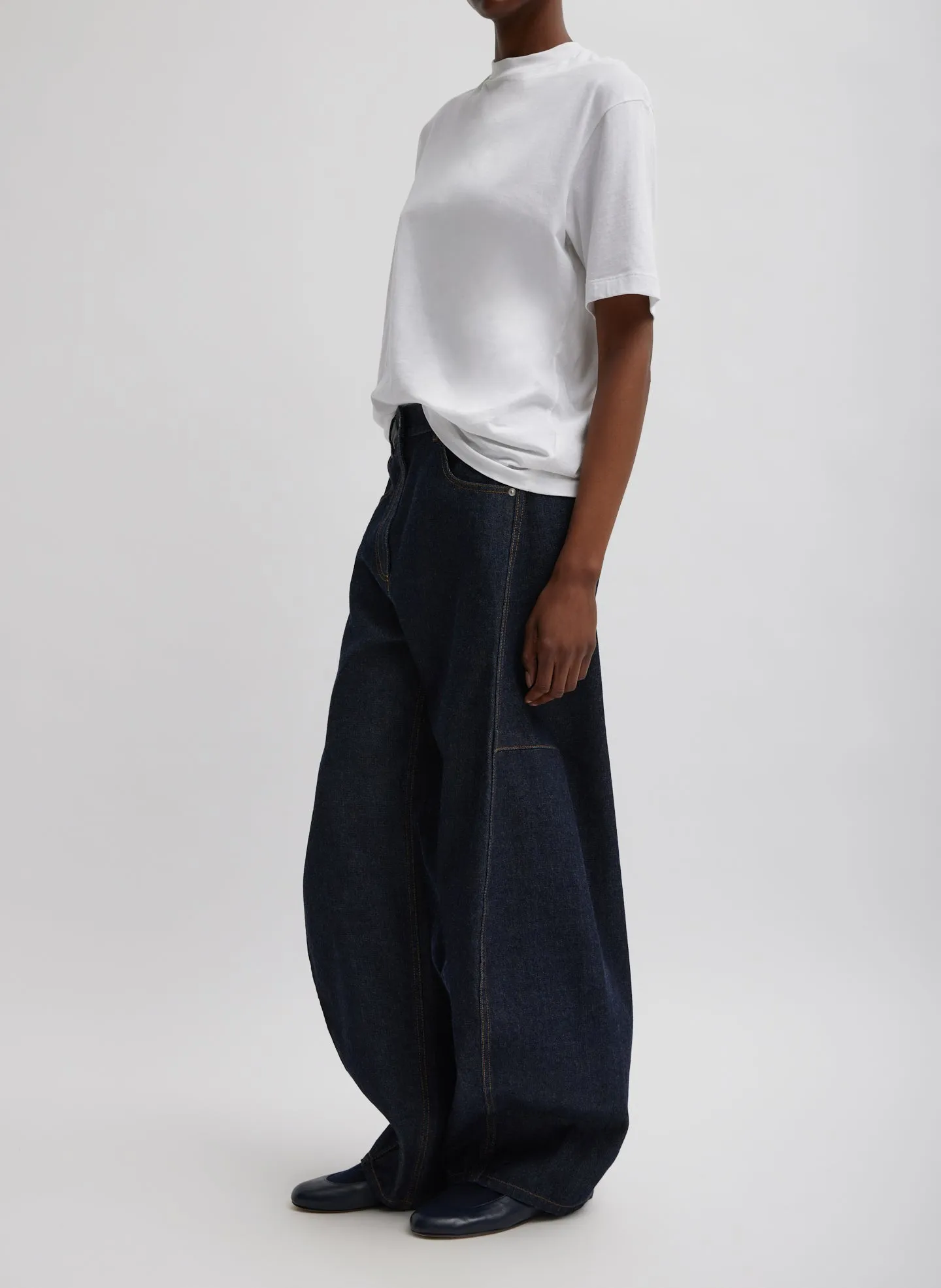 Mock Neck Unisex T-Shirt sold by Tibi product image thumbnail 4