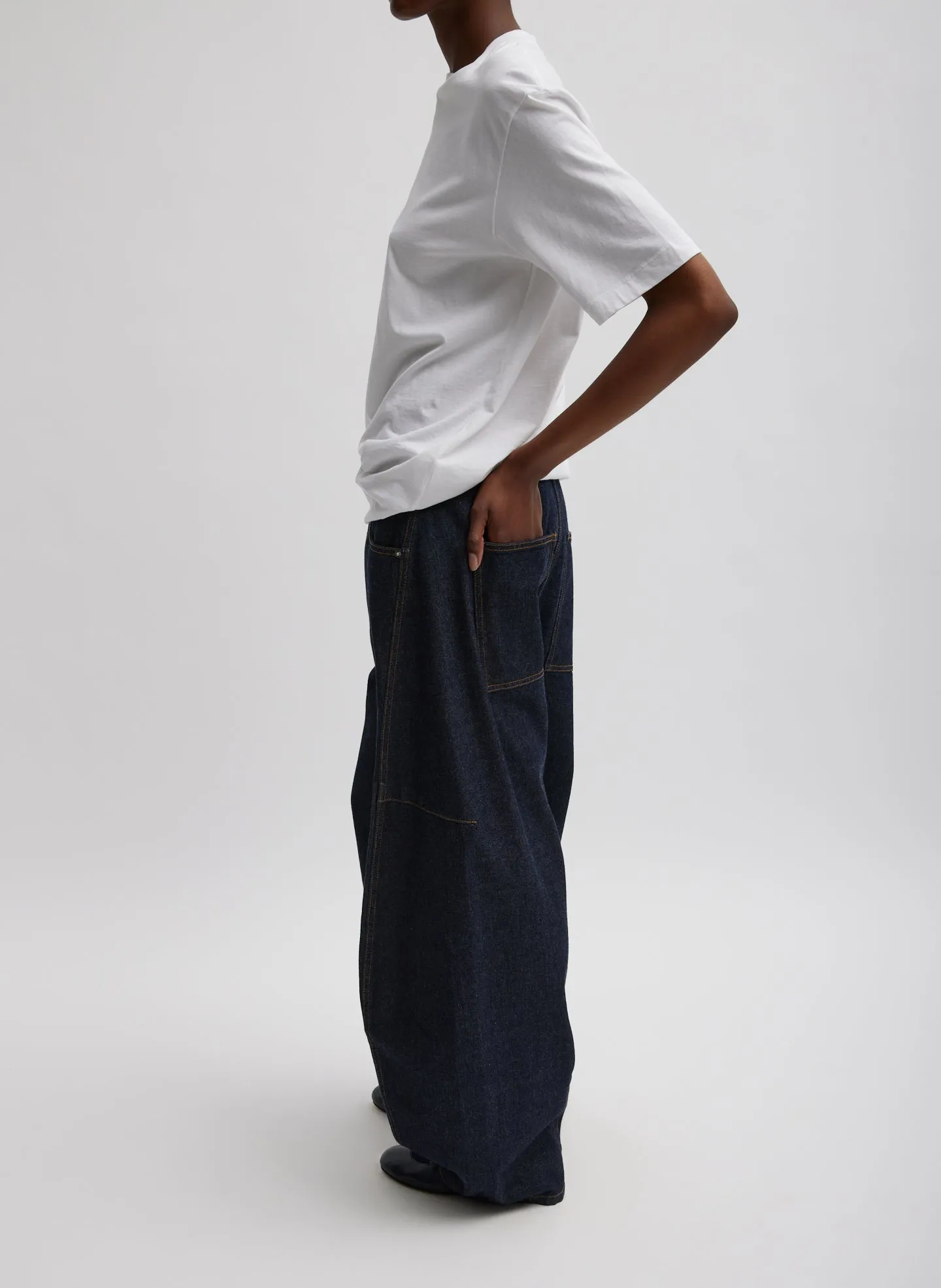 Mock Neck Unisex T-Shirt sold by Tibi product image thumbnail 5