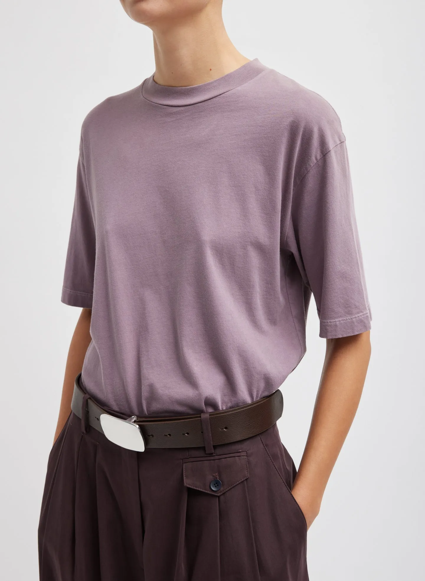 Mock Neck Unisex T-Shirt sold by Tibi product image thumbnail 3