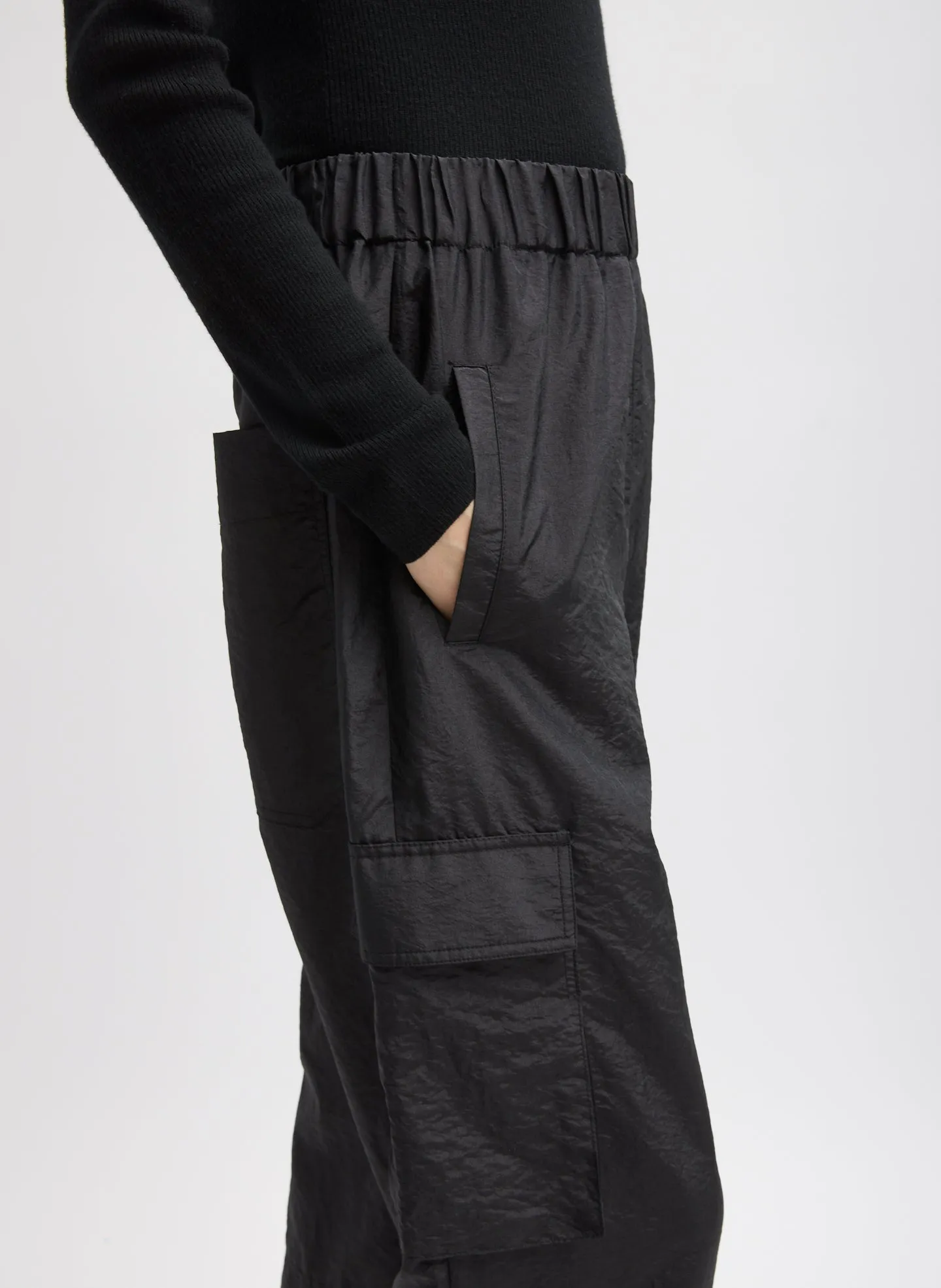 Crispy Nylon Wilt Pull On Jogger sold by Tibi product image thumbnail 3