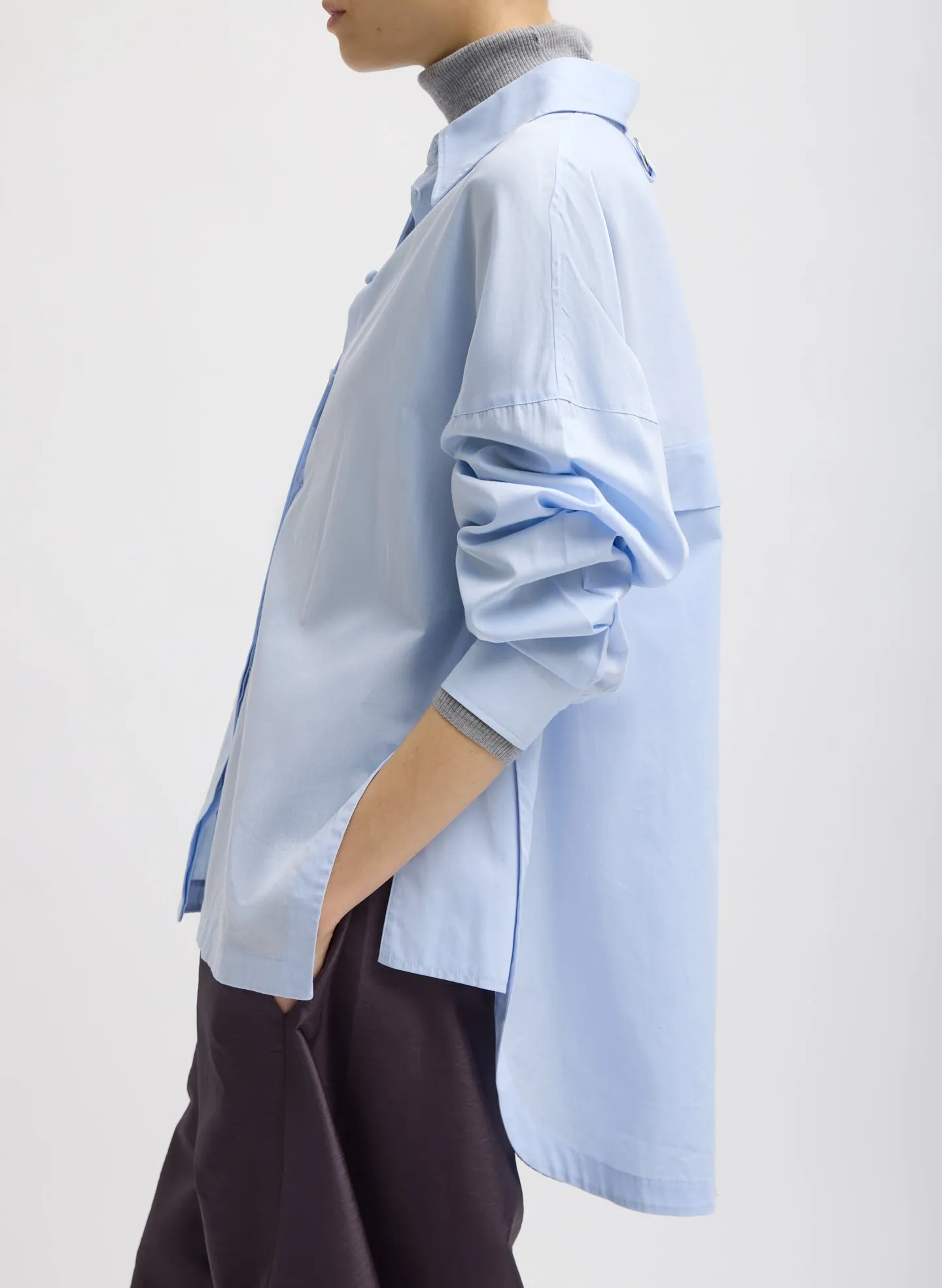 Gabe Oversized Shirt sold by Tibi product image thumbnail 5