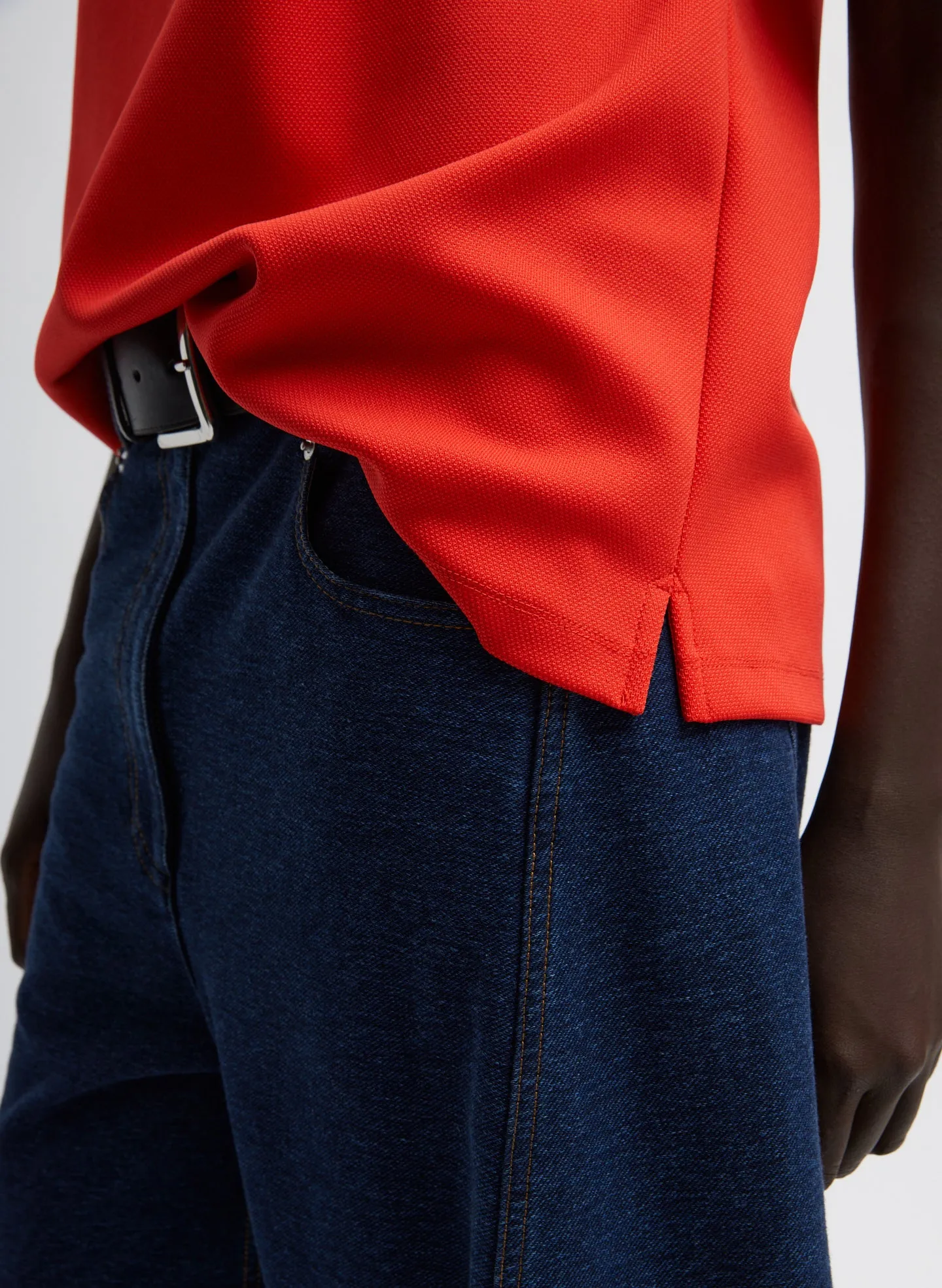 Indigo Barre Denim Knit Sid Jean sold by Tibi product image thumbnail 2