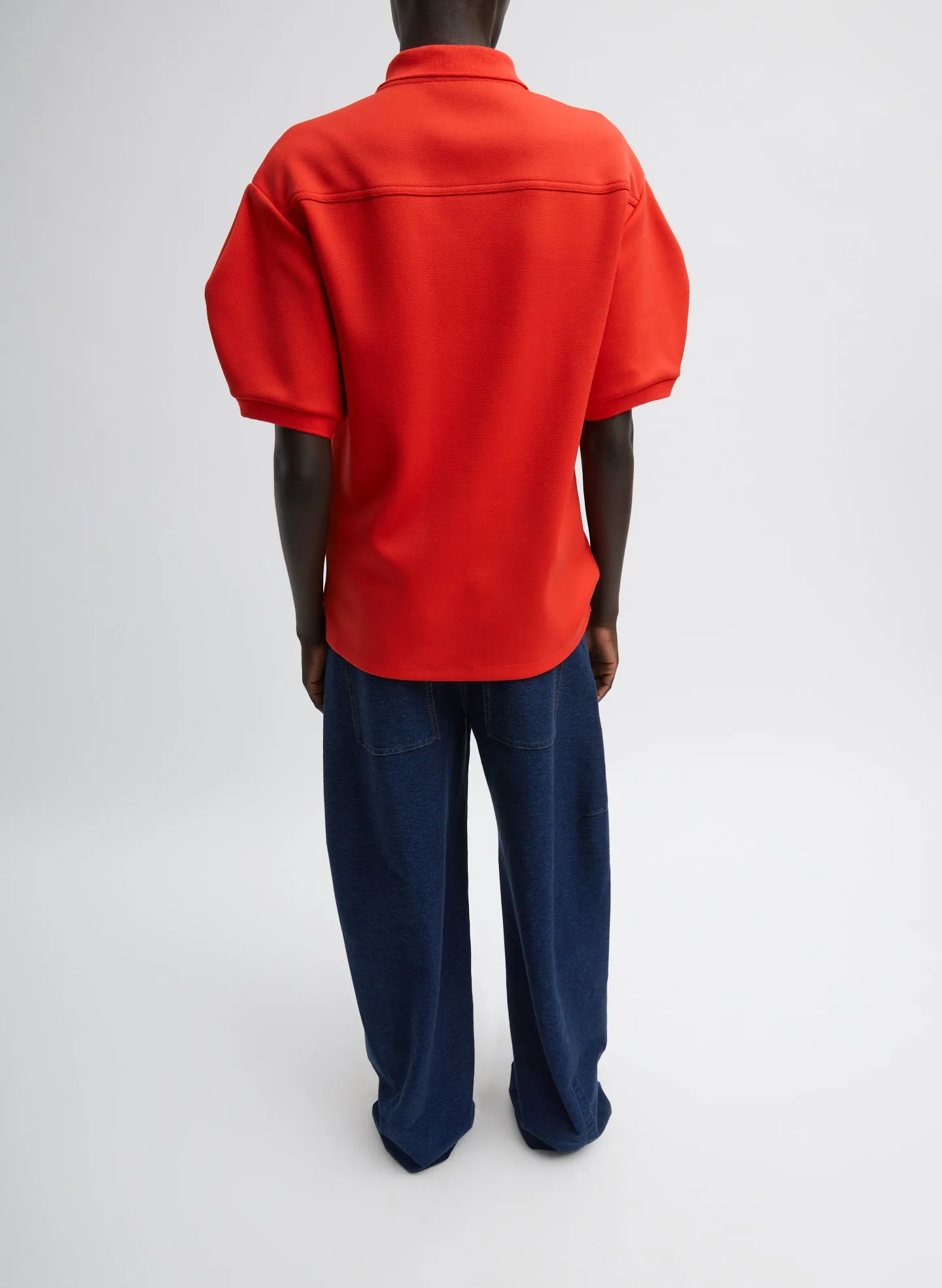 Indigo Barre Denim Knit Sid Jean sold by Tibi product image thumbnail 3