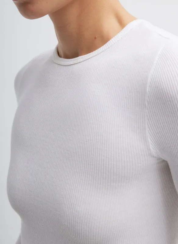 Circular Ribbed Crewneck Pullover T-Shirt sold by Tibi