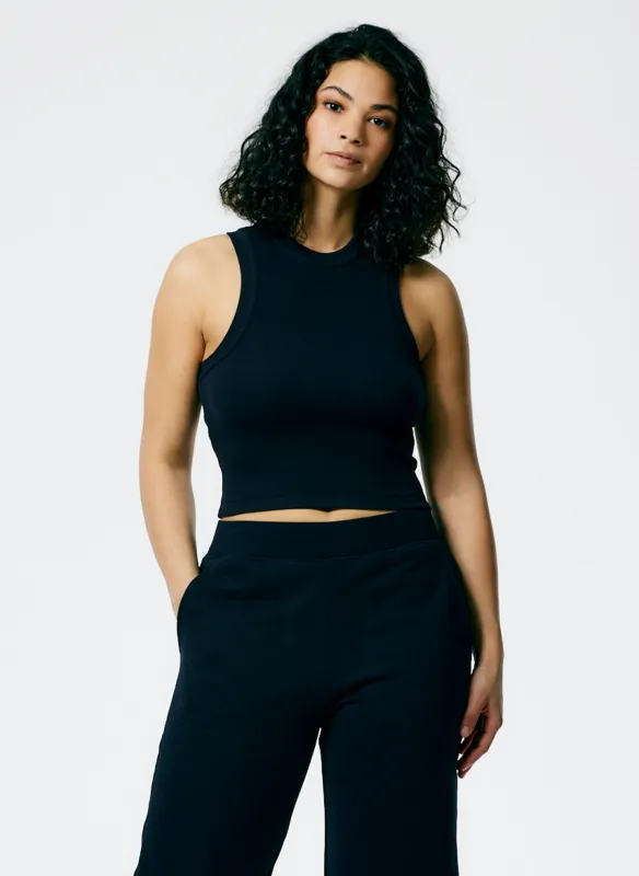 Ribbed T-Shirt Cropped Tank sold by Tibi