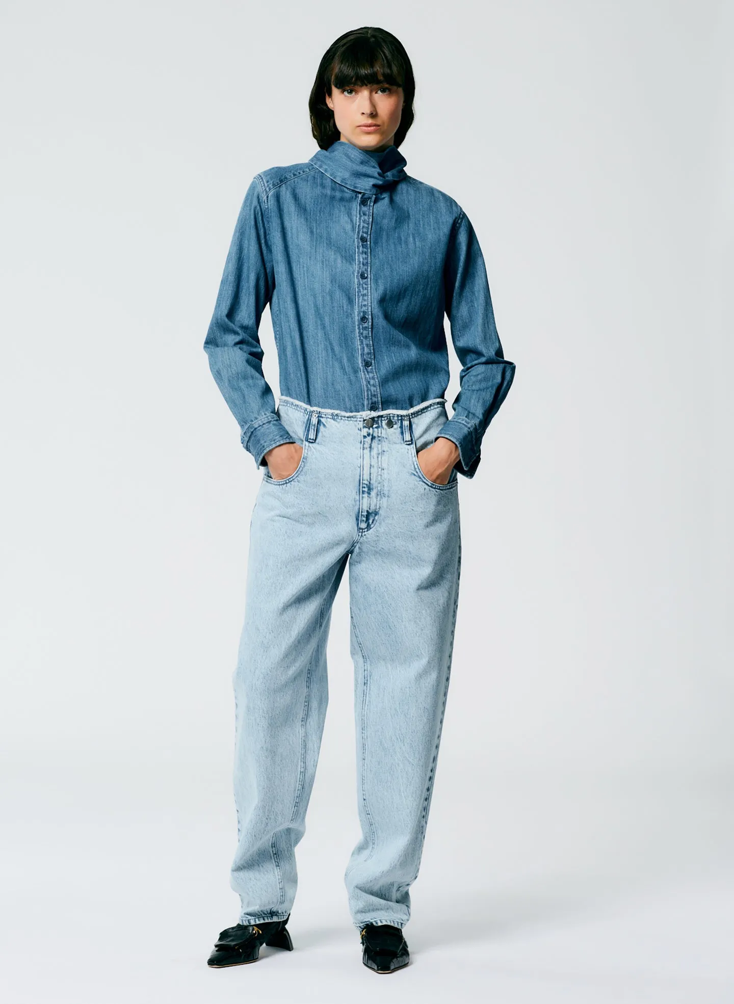 Acid Iceberg Denim Newman Jean sold by Tibi product image thumbnail 4