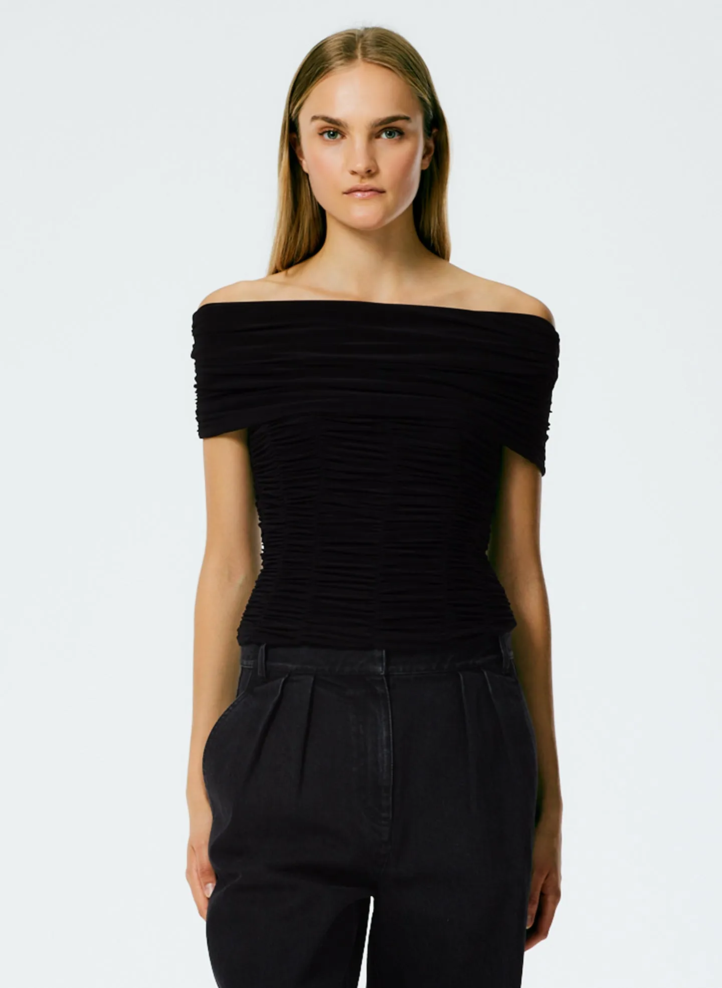 Drapey Jersey Ruched Strapless Top sold by Tibi product image thumbnail 2