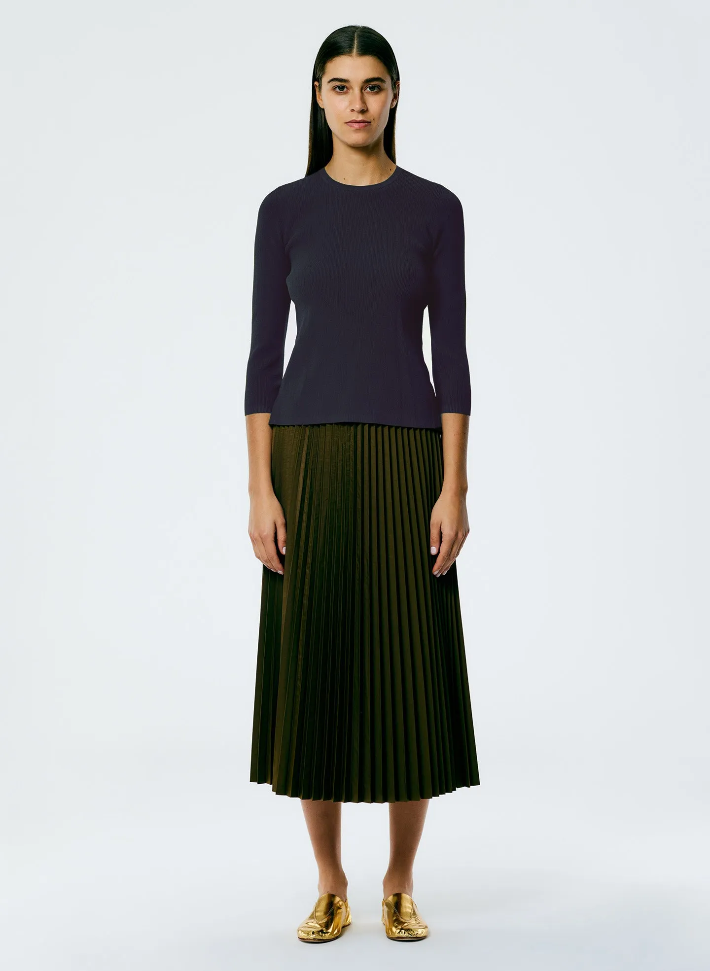 Giselle Stretch Sweater Circle Openback Pullover sold by Tibi product image thumbnail 5