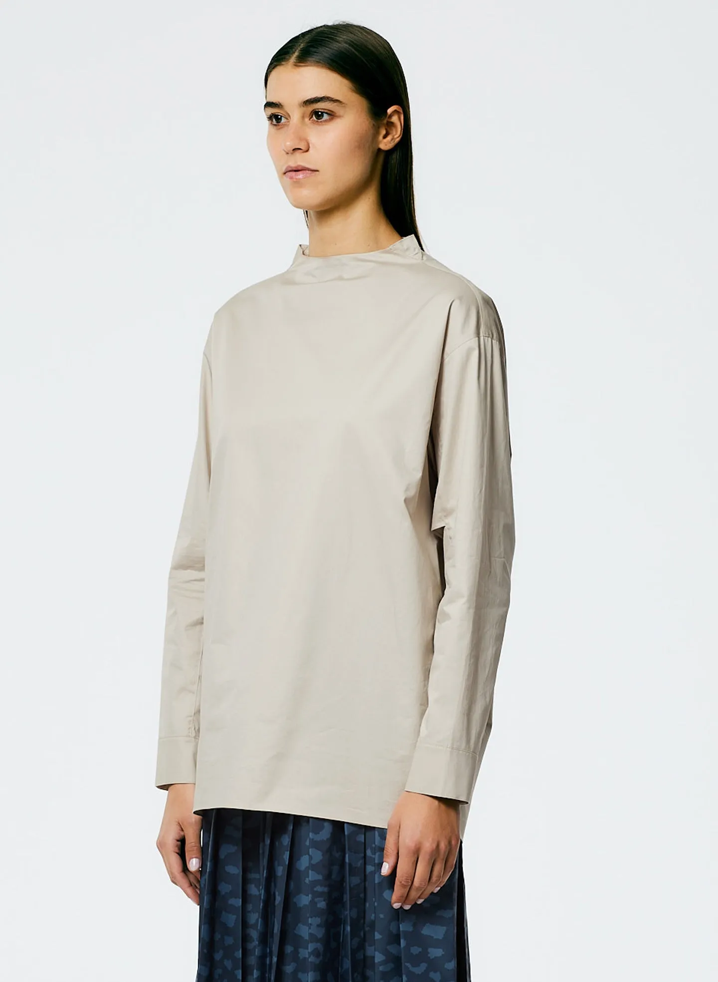 Eco Poplin Funnelneck Top sold by Tibi product image thumbnail 2