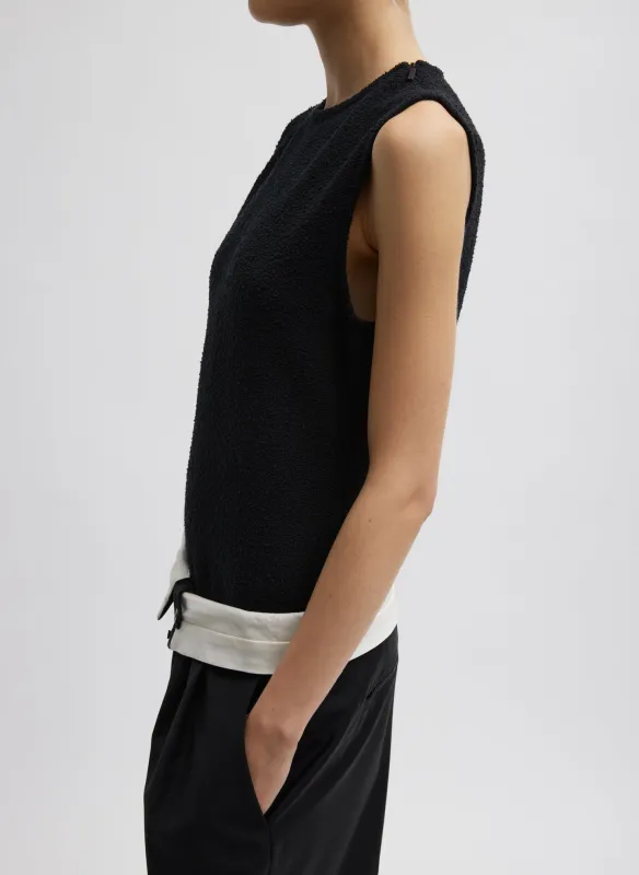Boucle Knit Sleeveless Top sold by Tibi